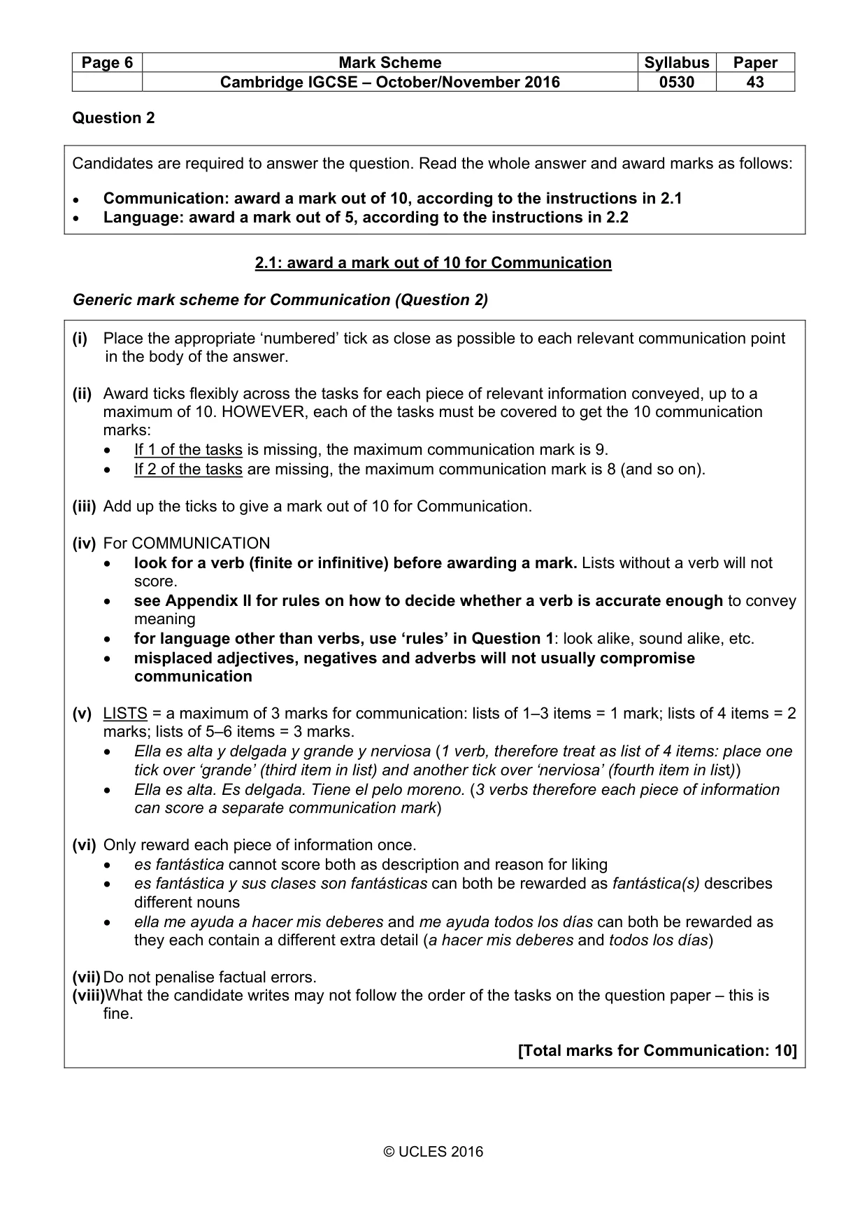 Mark scheme, page 6 of 26