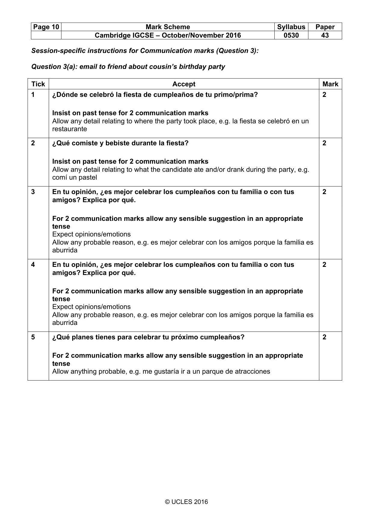 Mark scheme, page 10 of 26