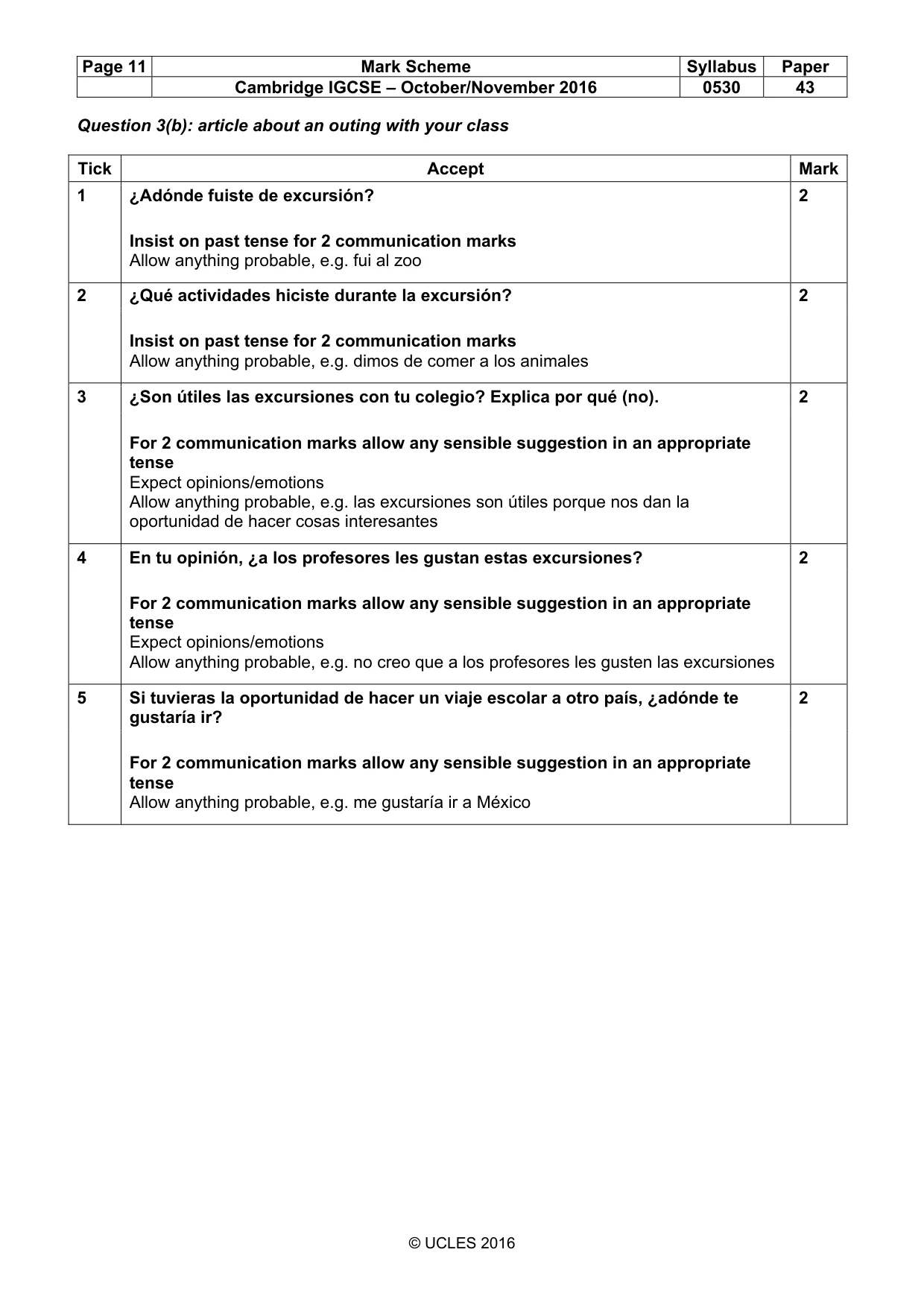 Mark scheme, page 11 of 26