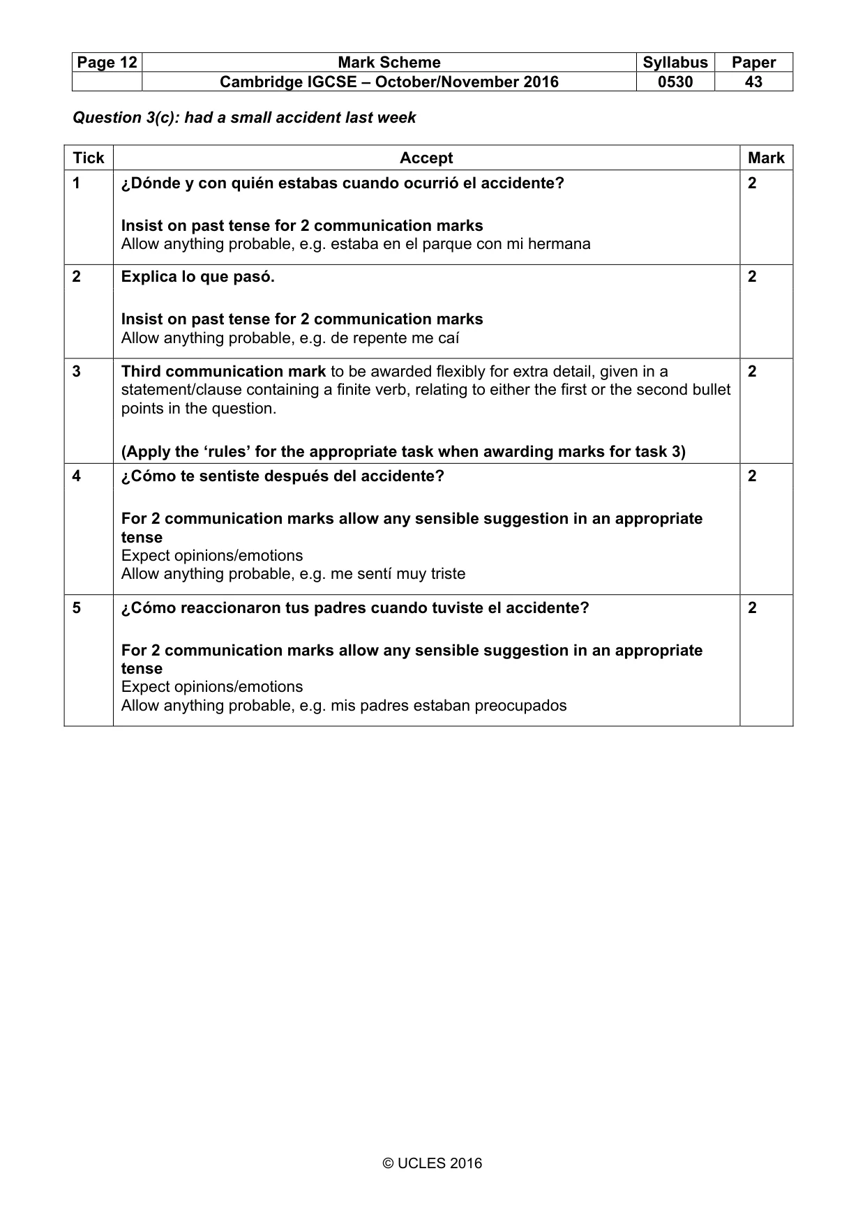 Mark scheme, page 12 of 26