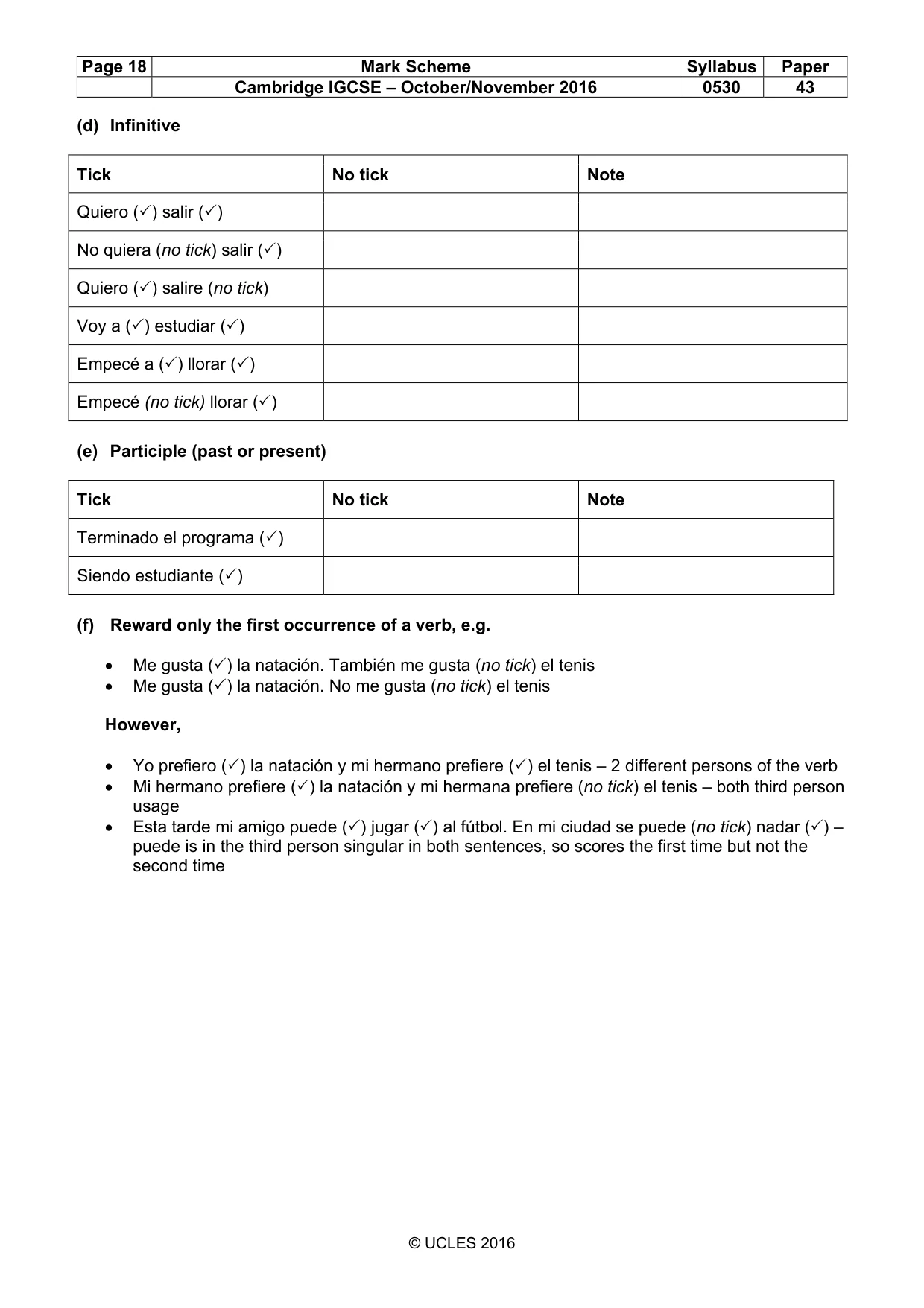 Mark scheme, page 18 of 26