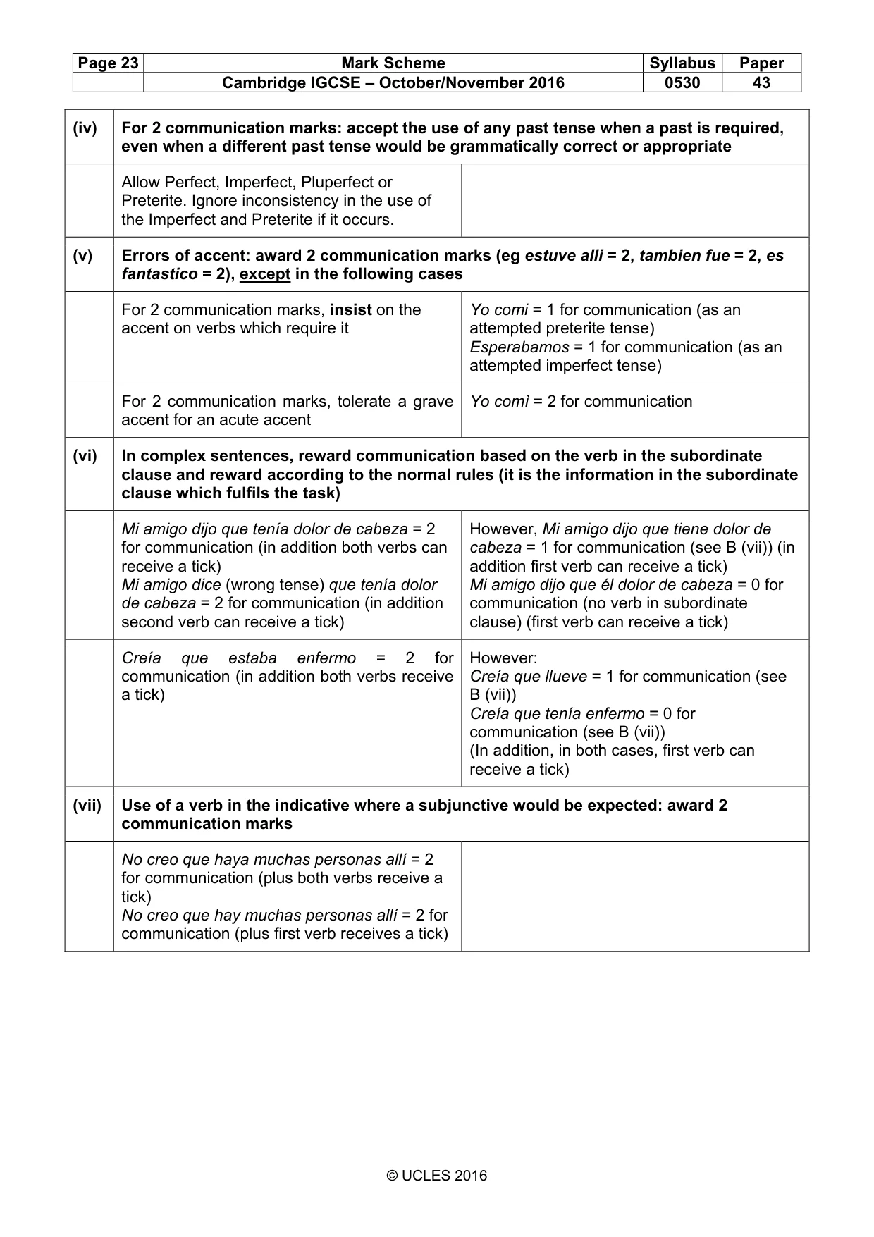 Mark scheme, page 23 of 26