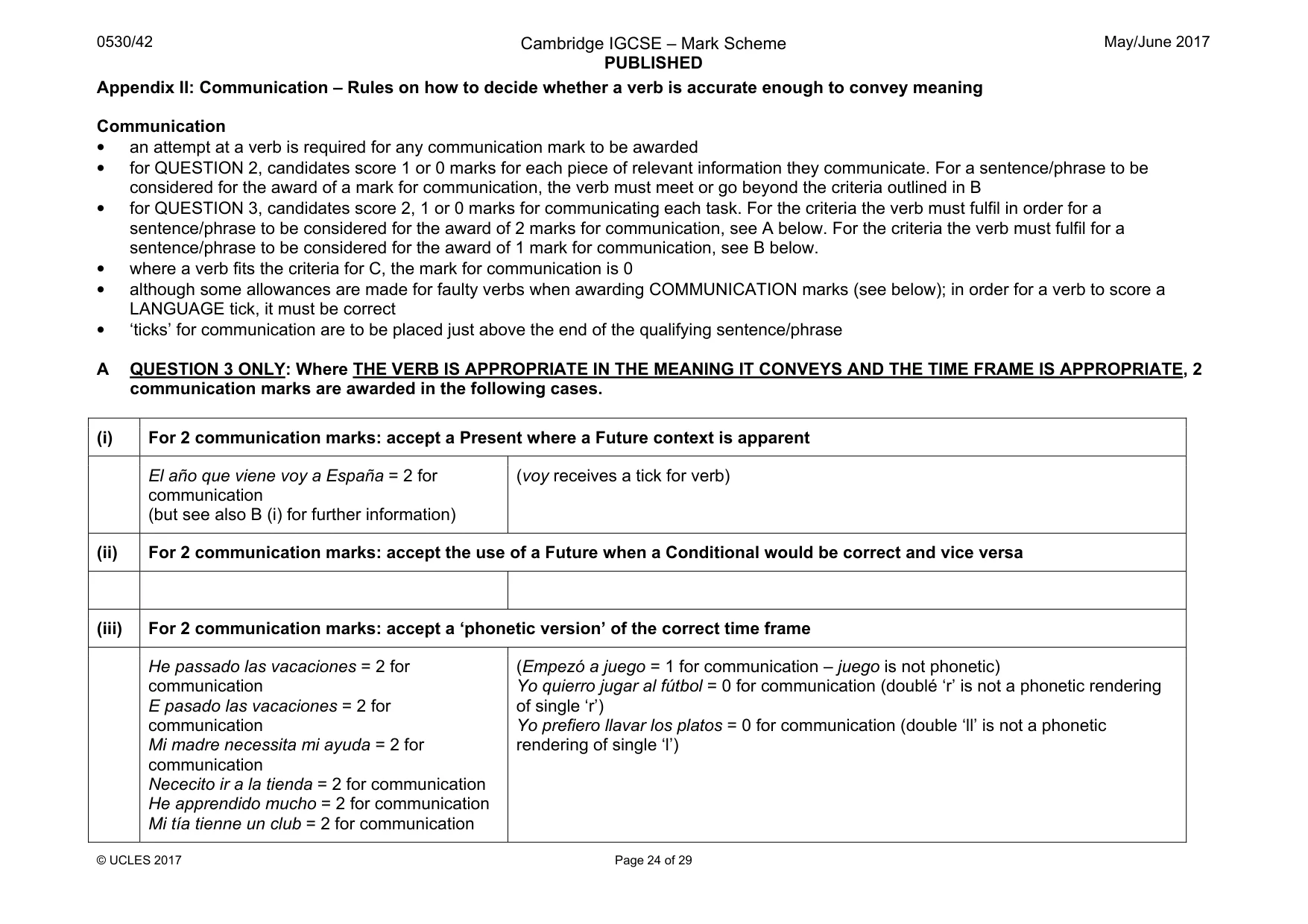 Mark scheme, page 24 of 29