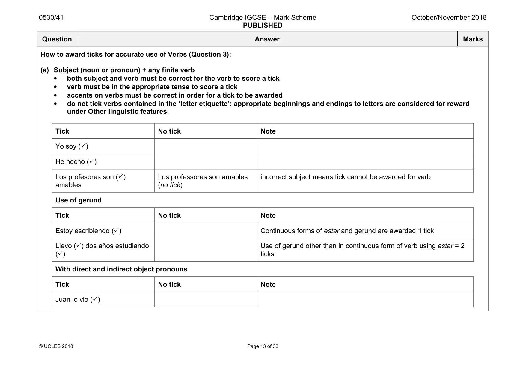 Mark scheme, page 13 of 33