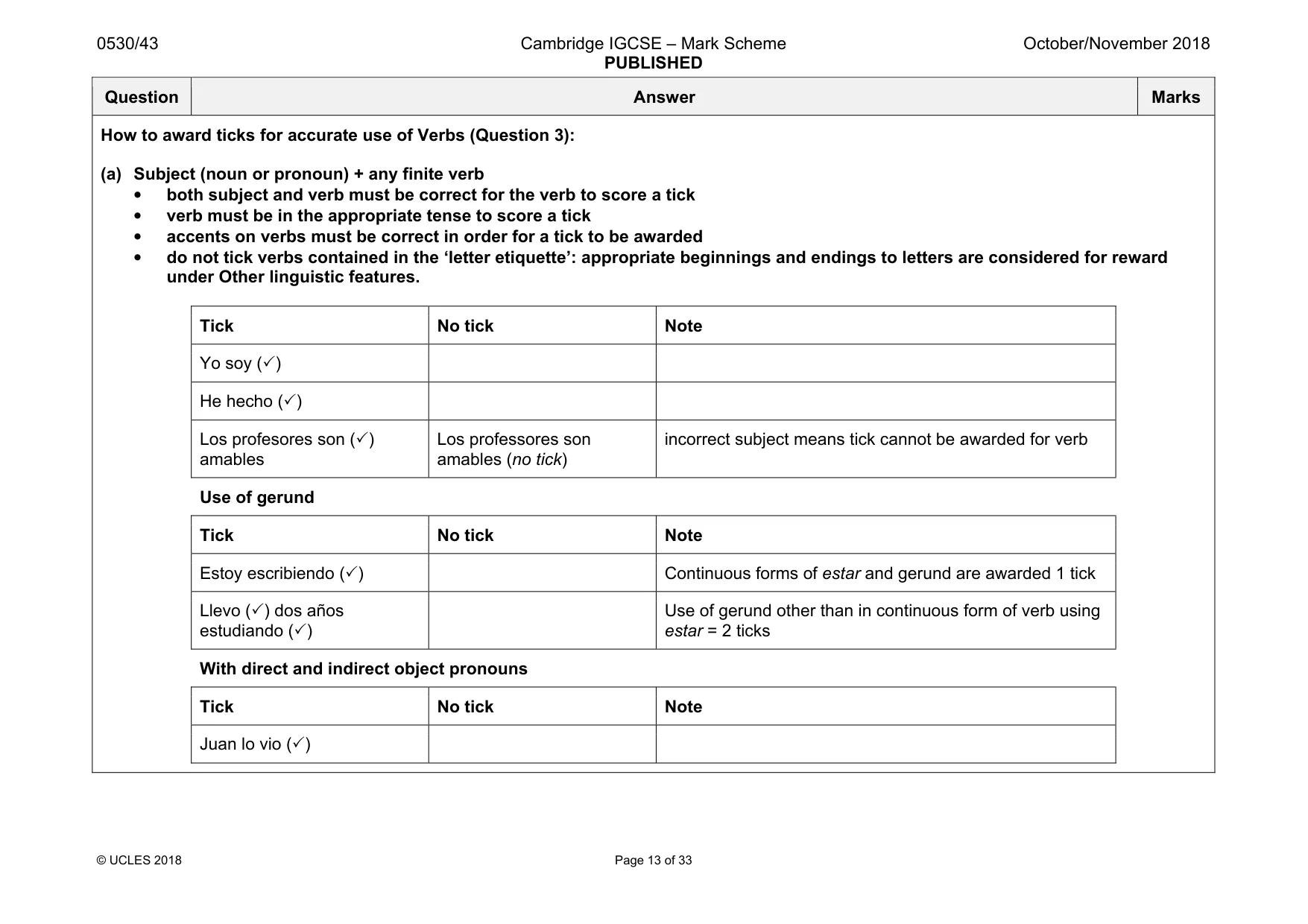 Mark scheme, page 13 of 33