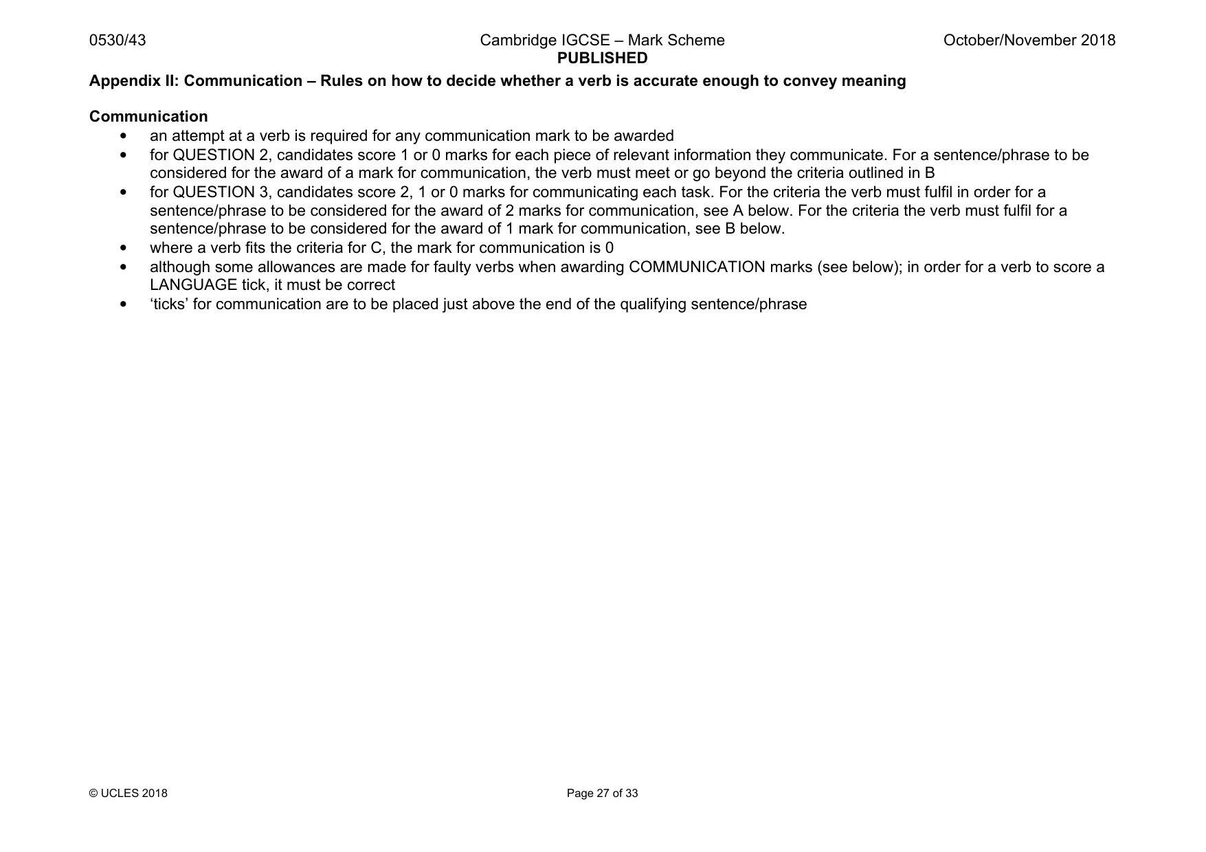 Mark scheme, page 27 of 33