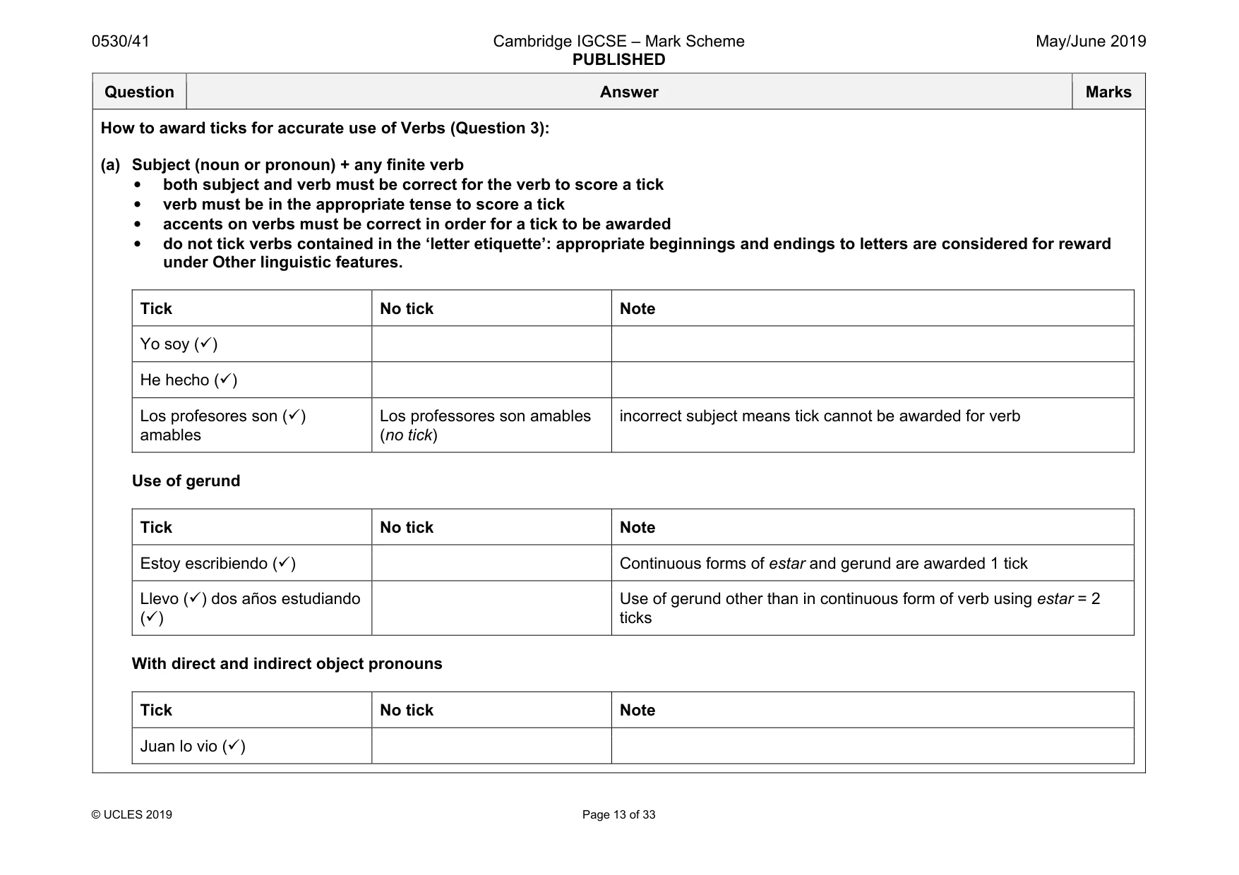 Mark scheme, page 13 of 33