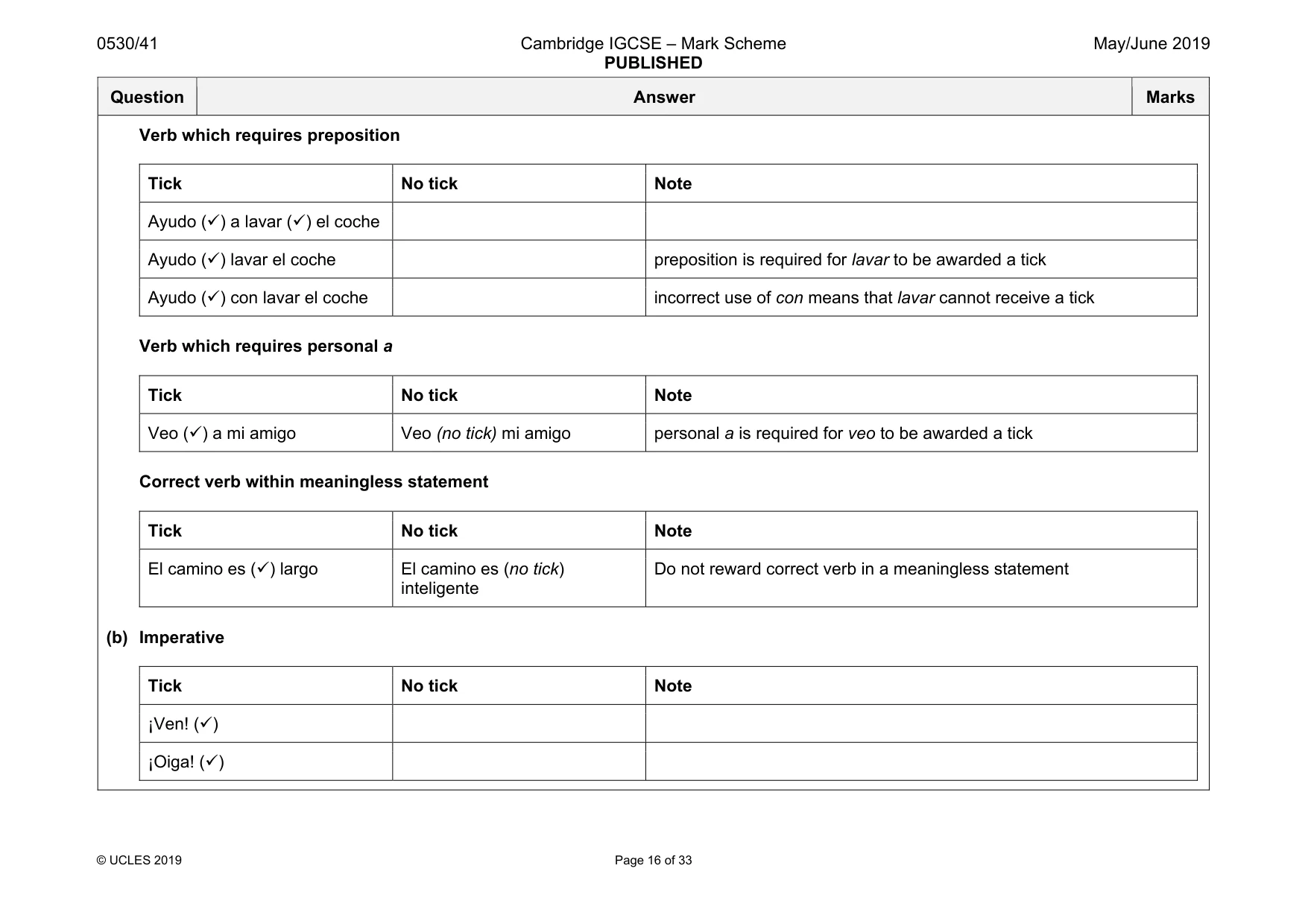 Mark scheme, page 16 of 33