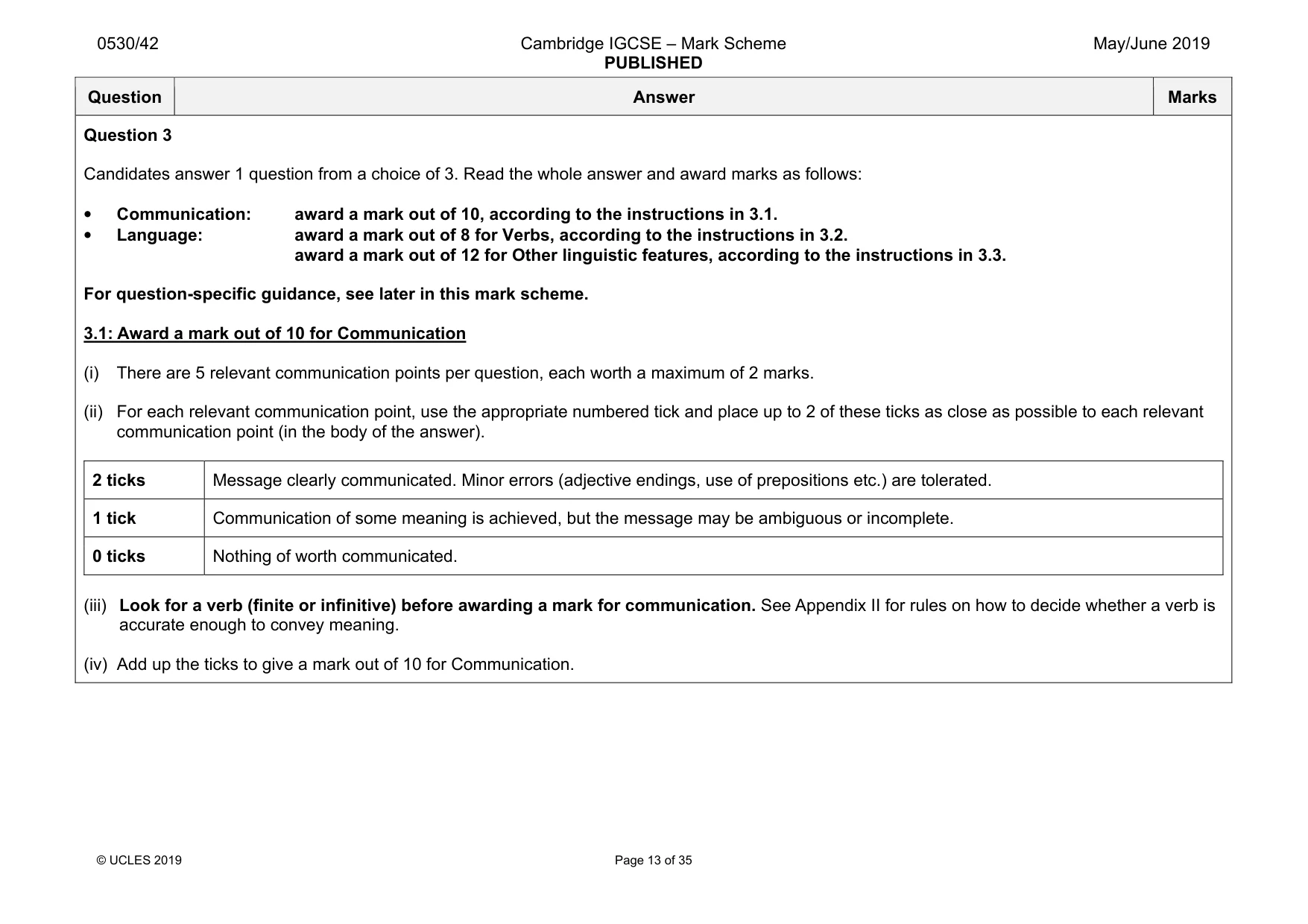 Mark scheme, page 13 of 35