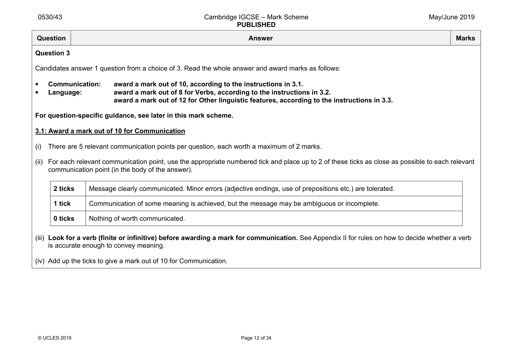 Mark scheme, page 12 of 34