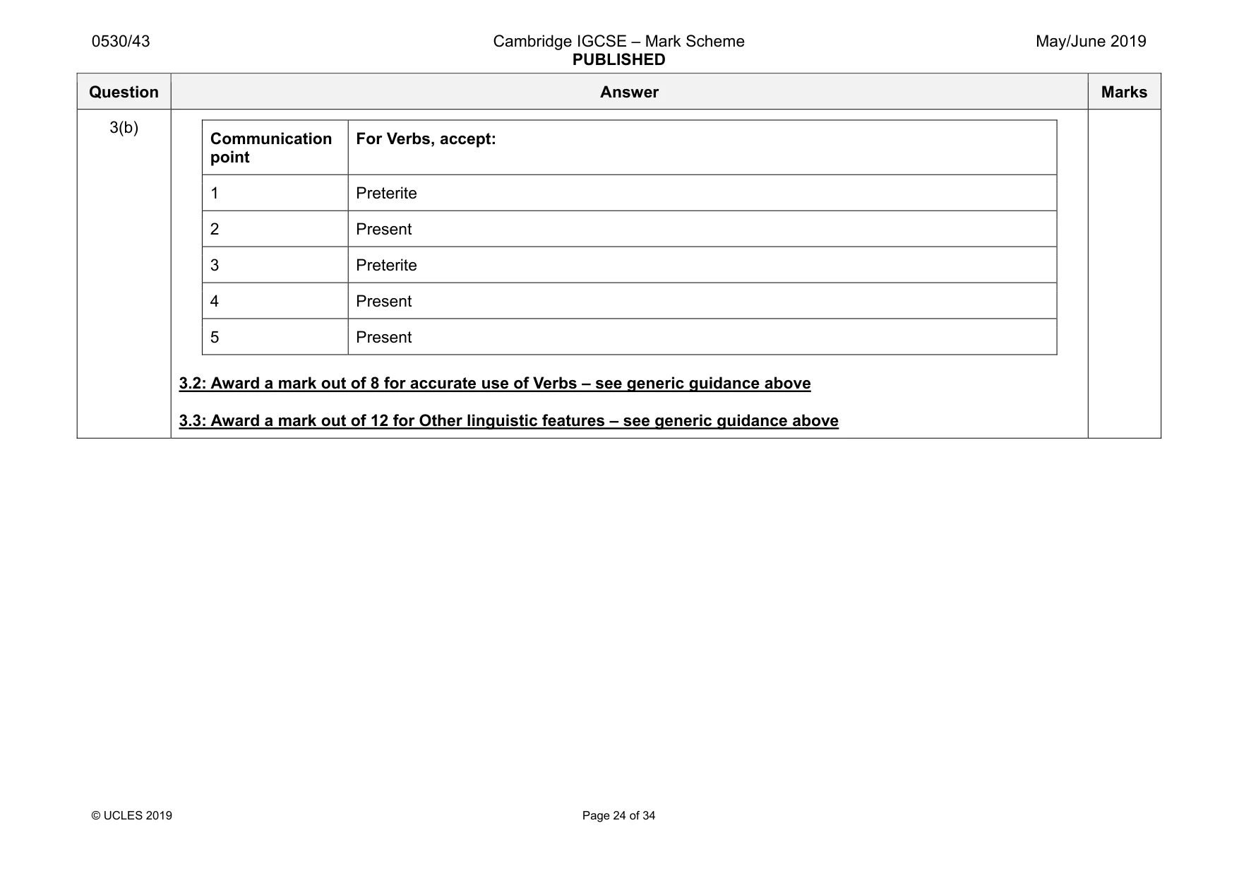 Mark scheme, page 24 of 34