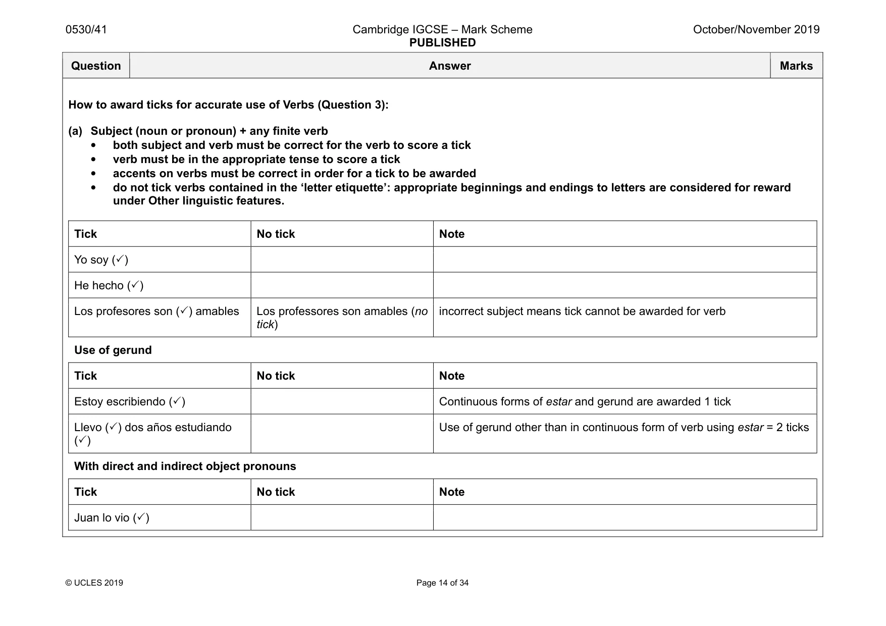 Mark scheme, page 14 of 34
