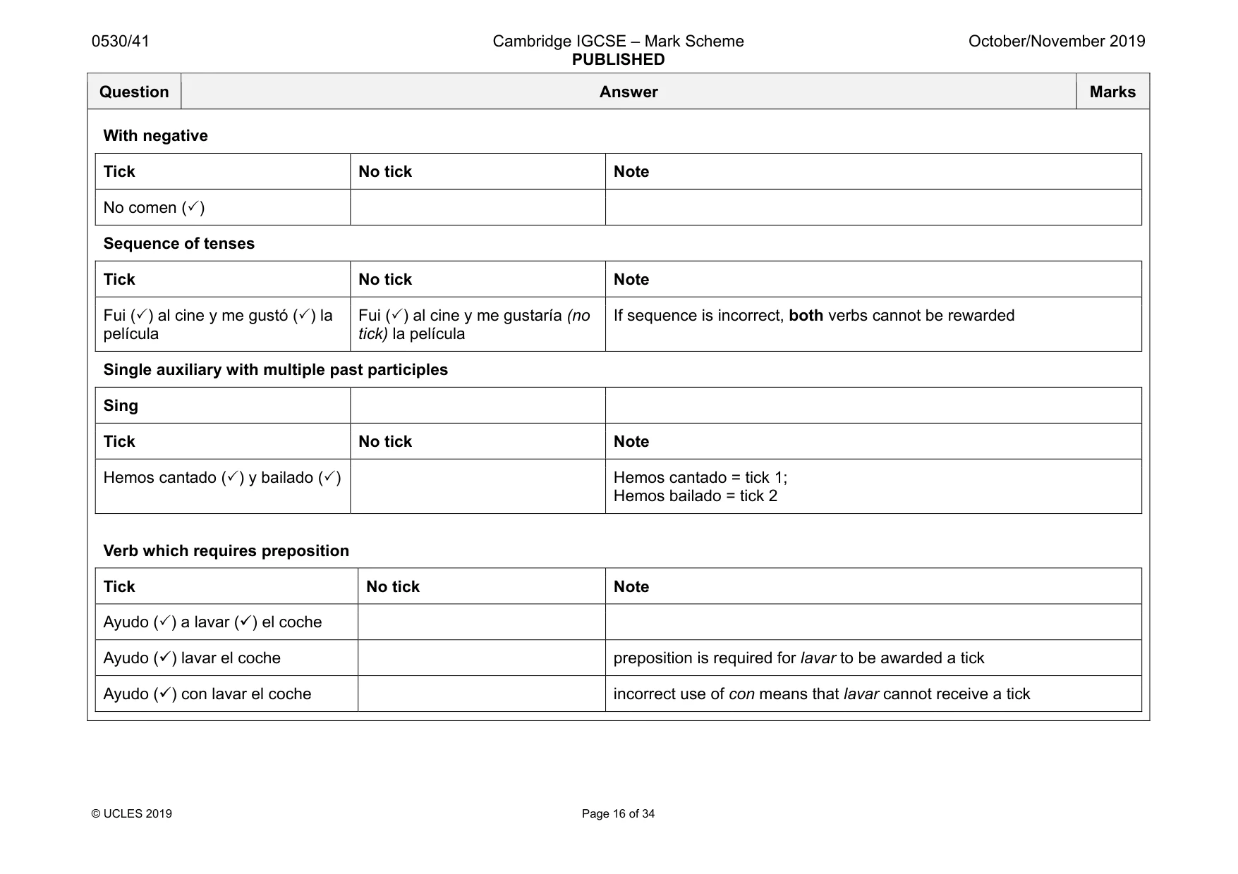 Mark scheme, page 16 of 34