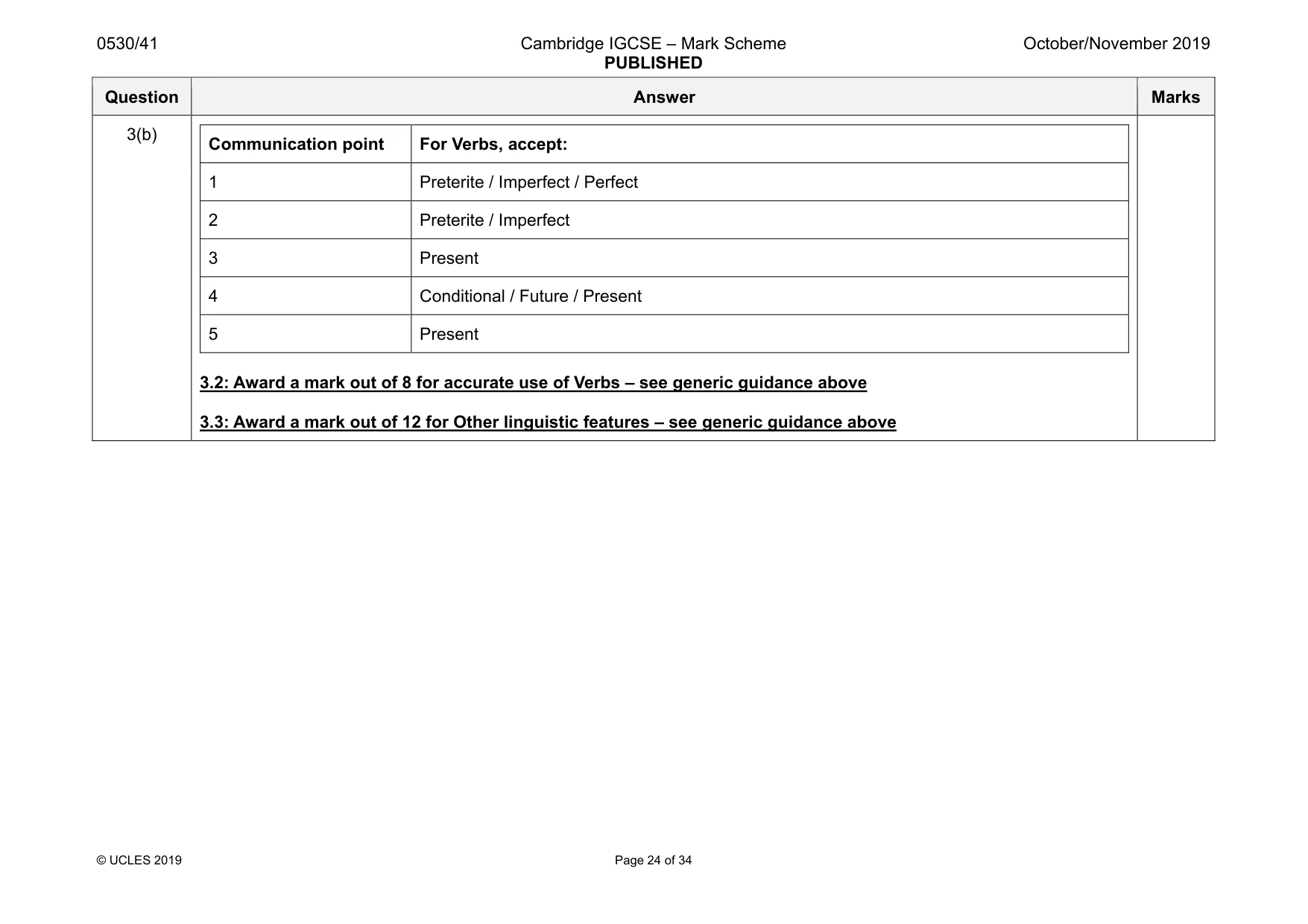 Mark scheme, page 24 of 34