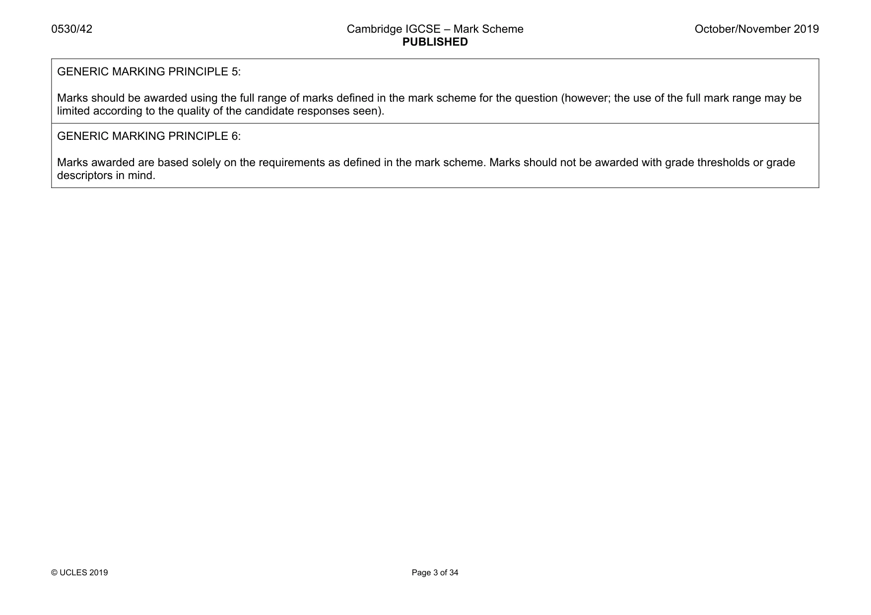 Mark scheme, page 3 of 34