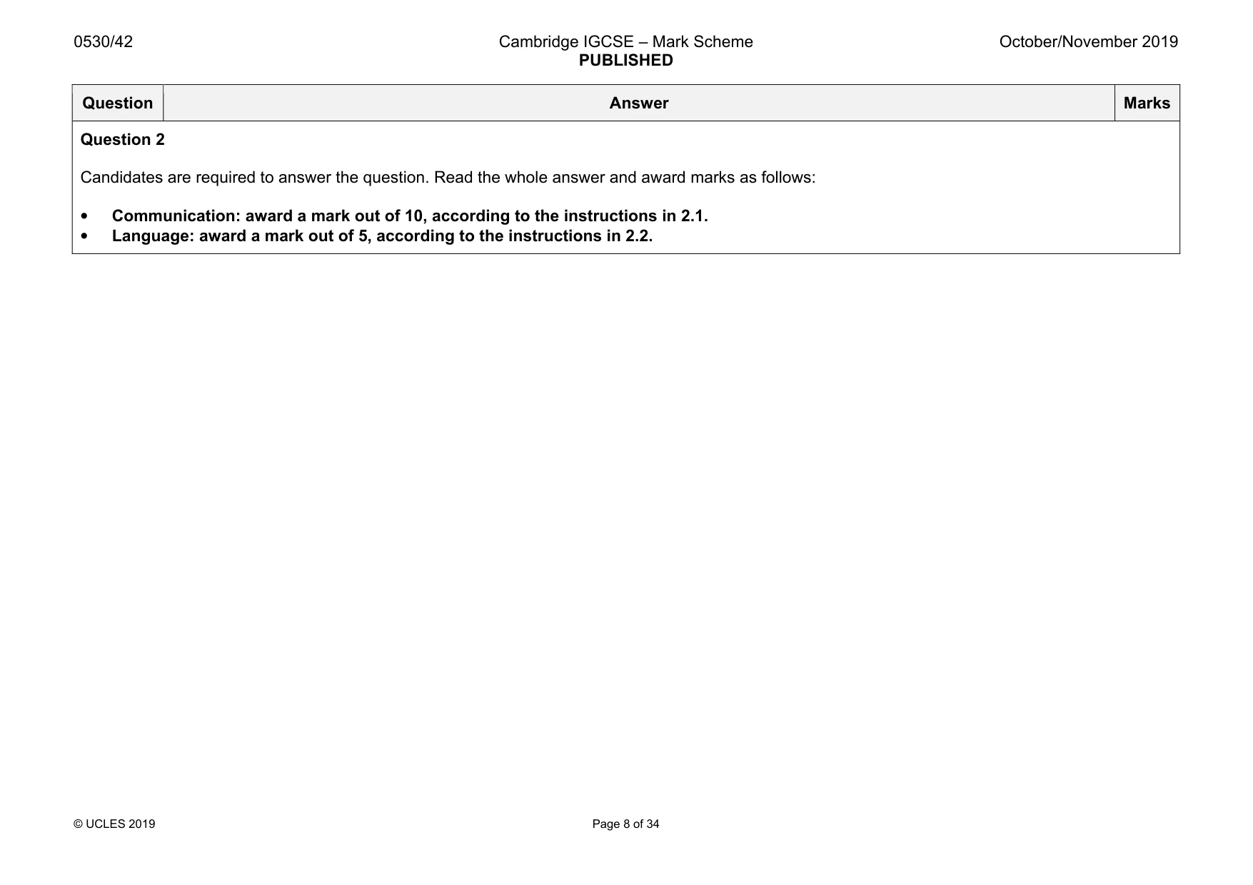 Mark scheme, page 8 of 34