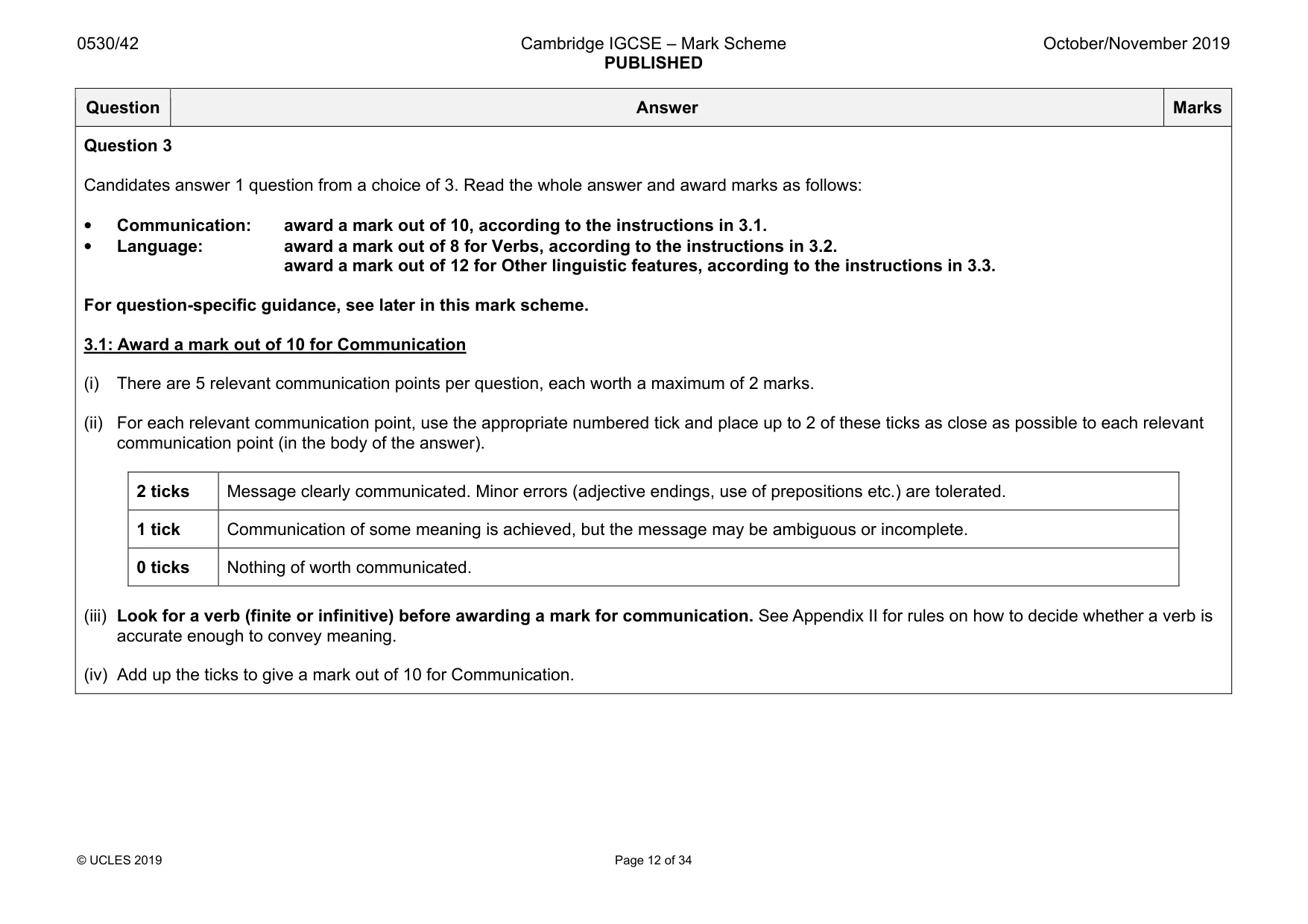 Mark scheme, page 12 of 34