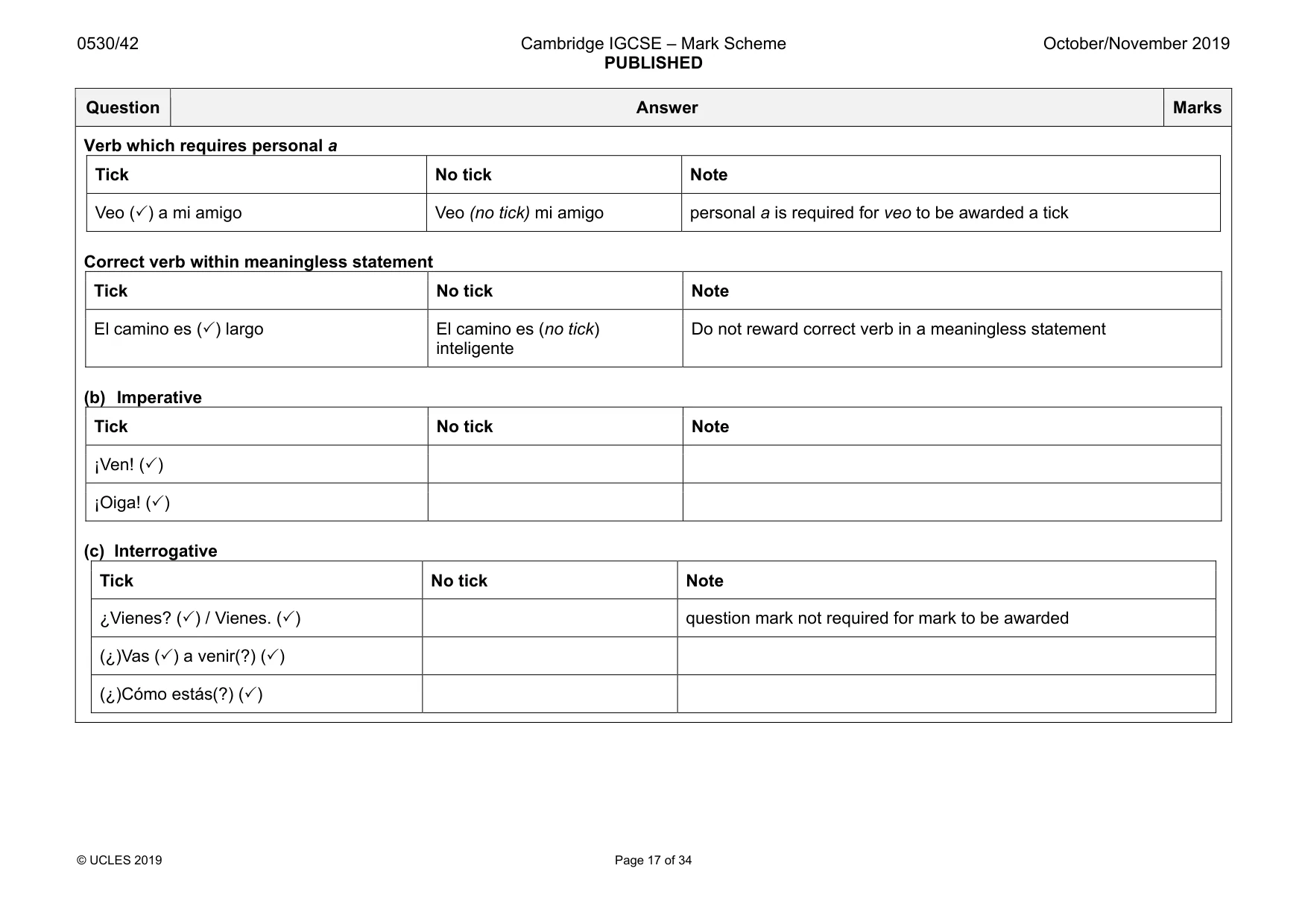 Mark scheme, page 17 of 34