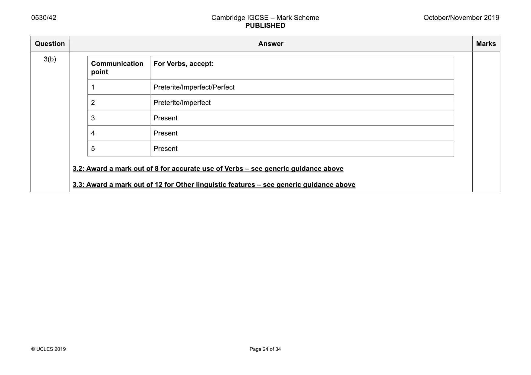 Mark scheme, page 24 of 34