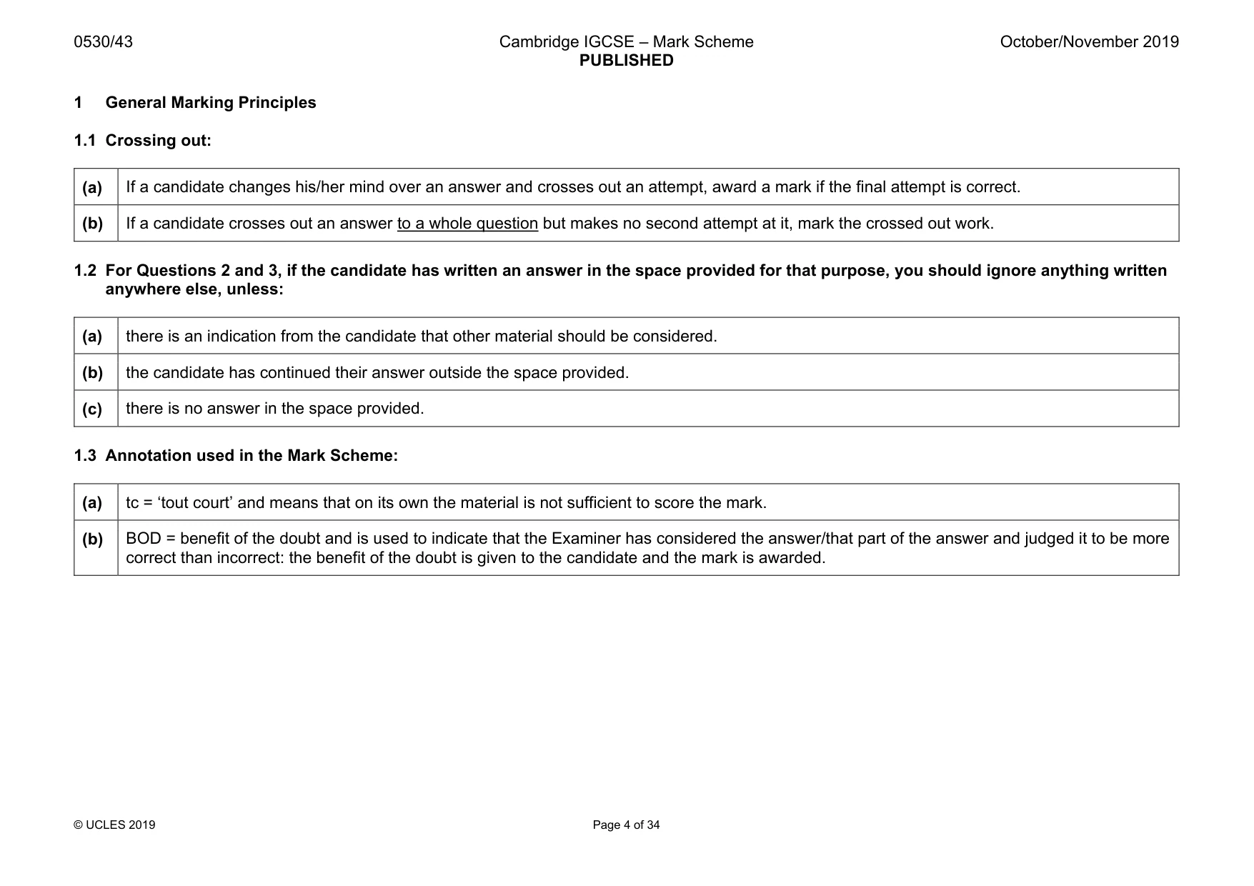 Mark scheme, page 4 of 34