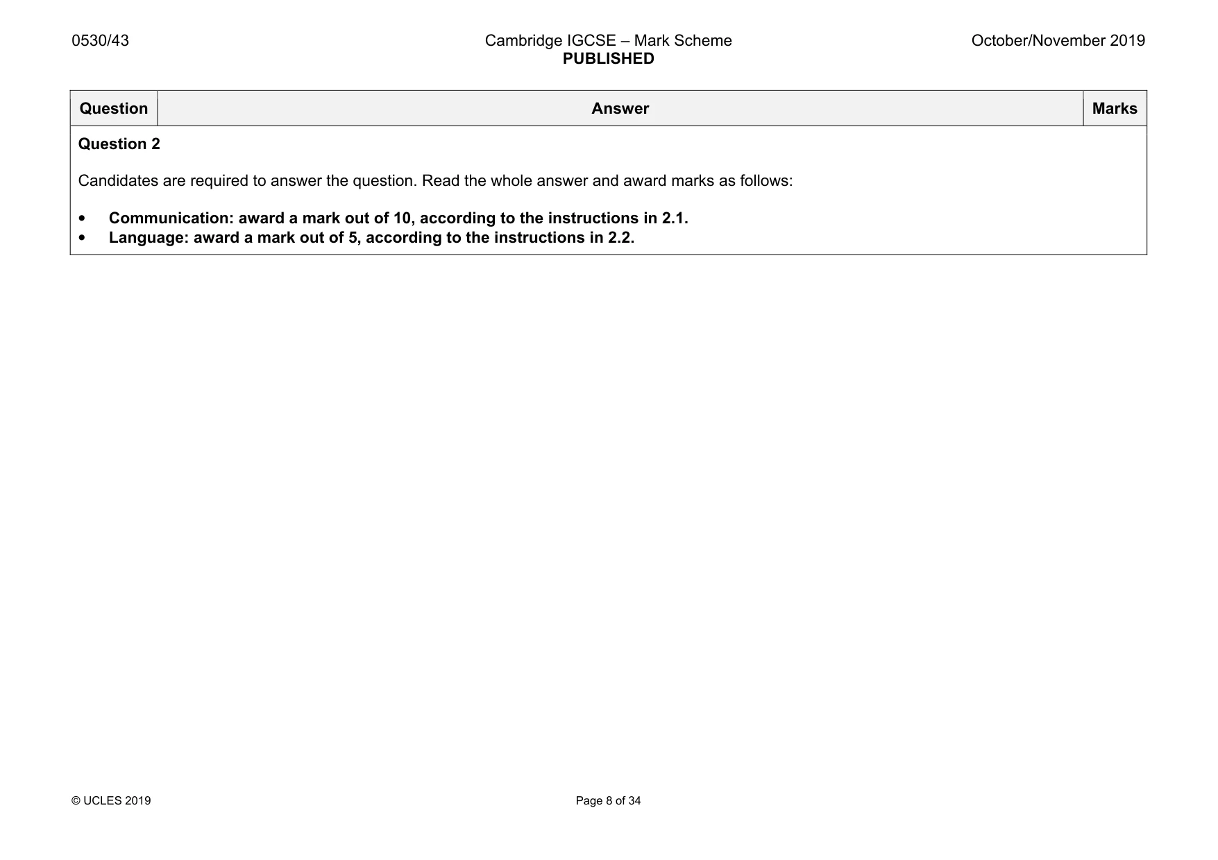 Mark scheme, page 8 of 34