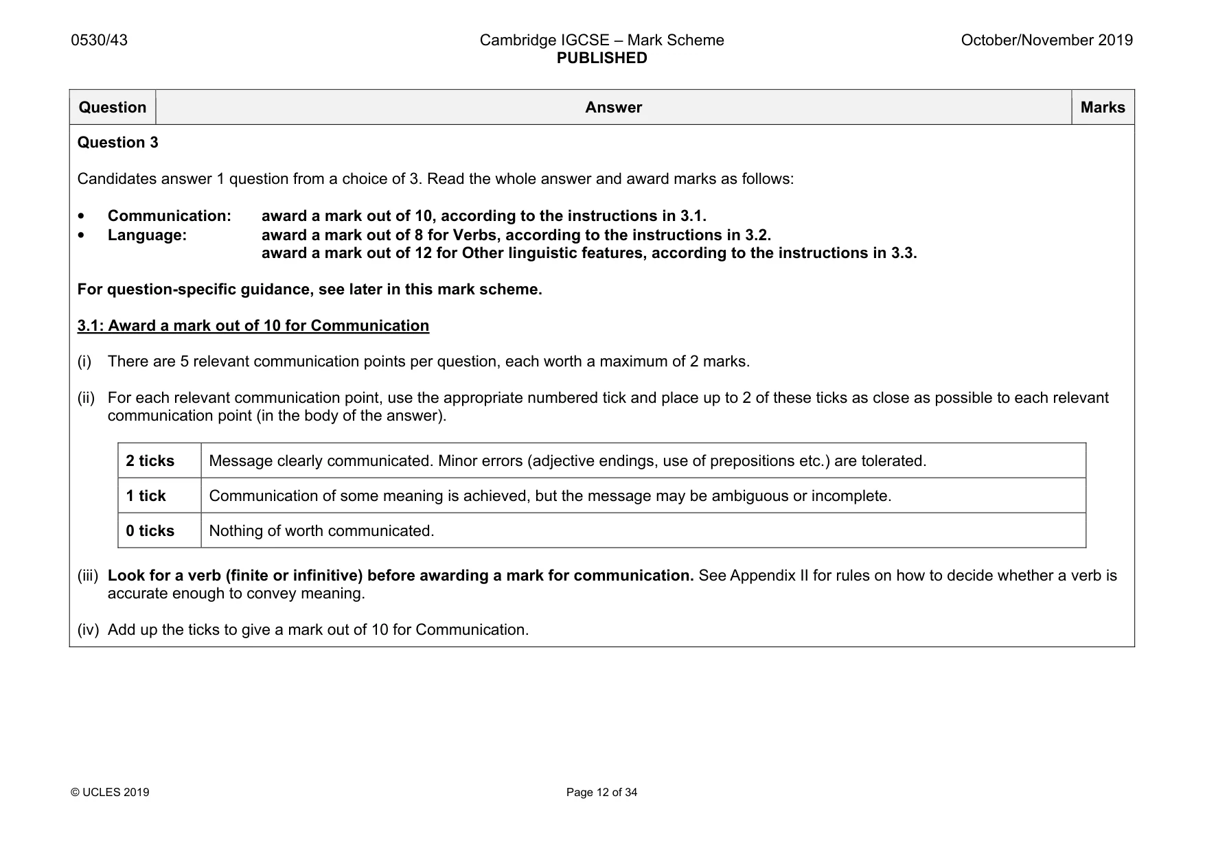 Mark scheme, page 12 of 34