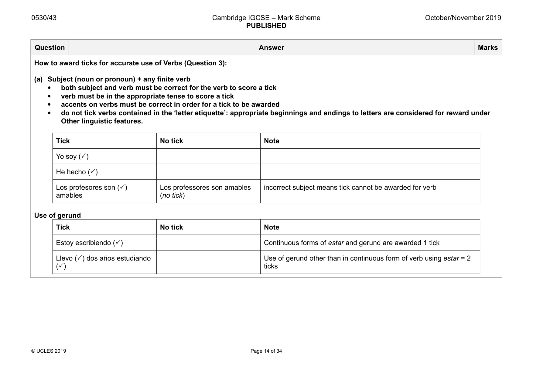 Mark scheme, page 14 of 34