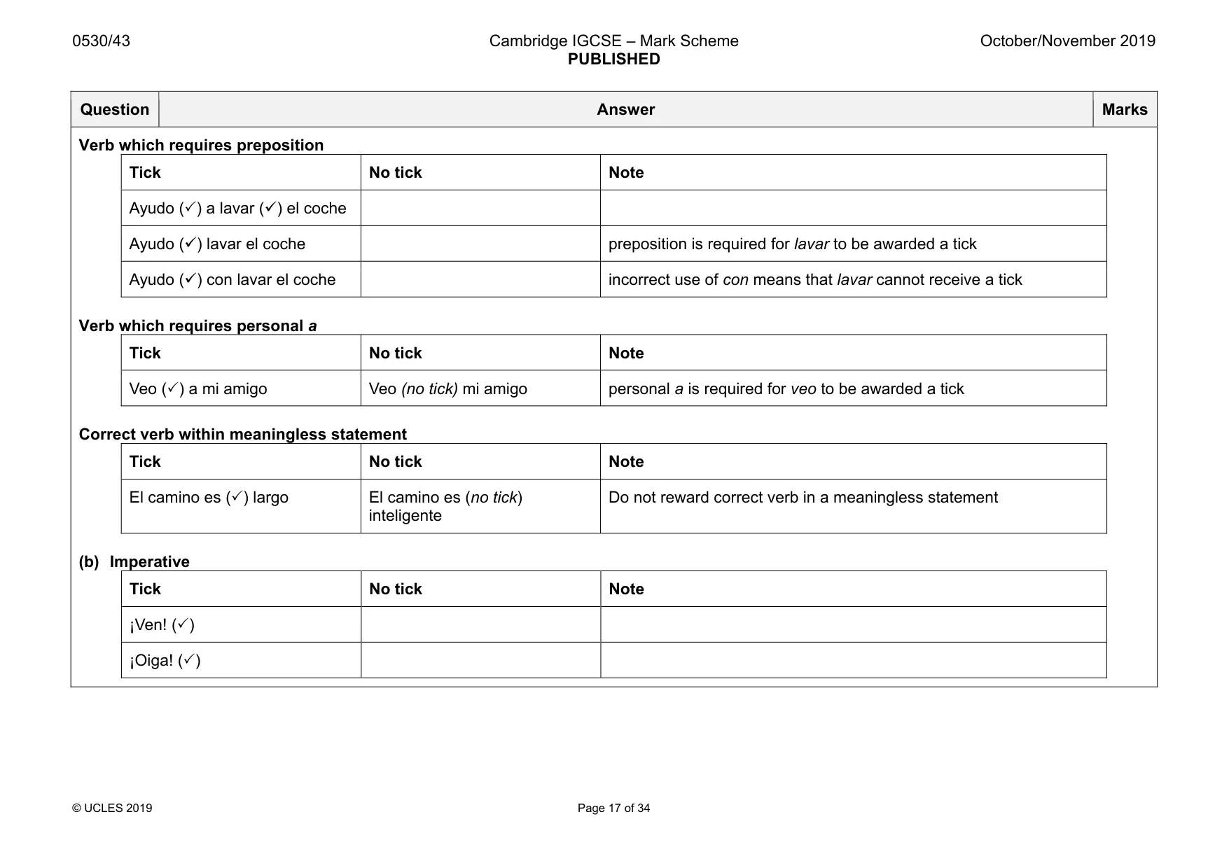 Mark scheme, page 17 of 34