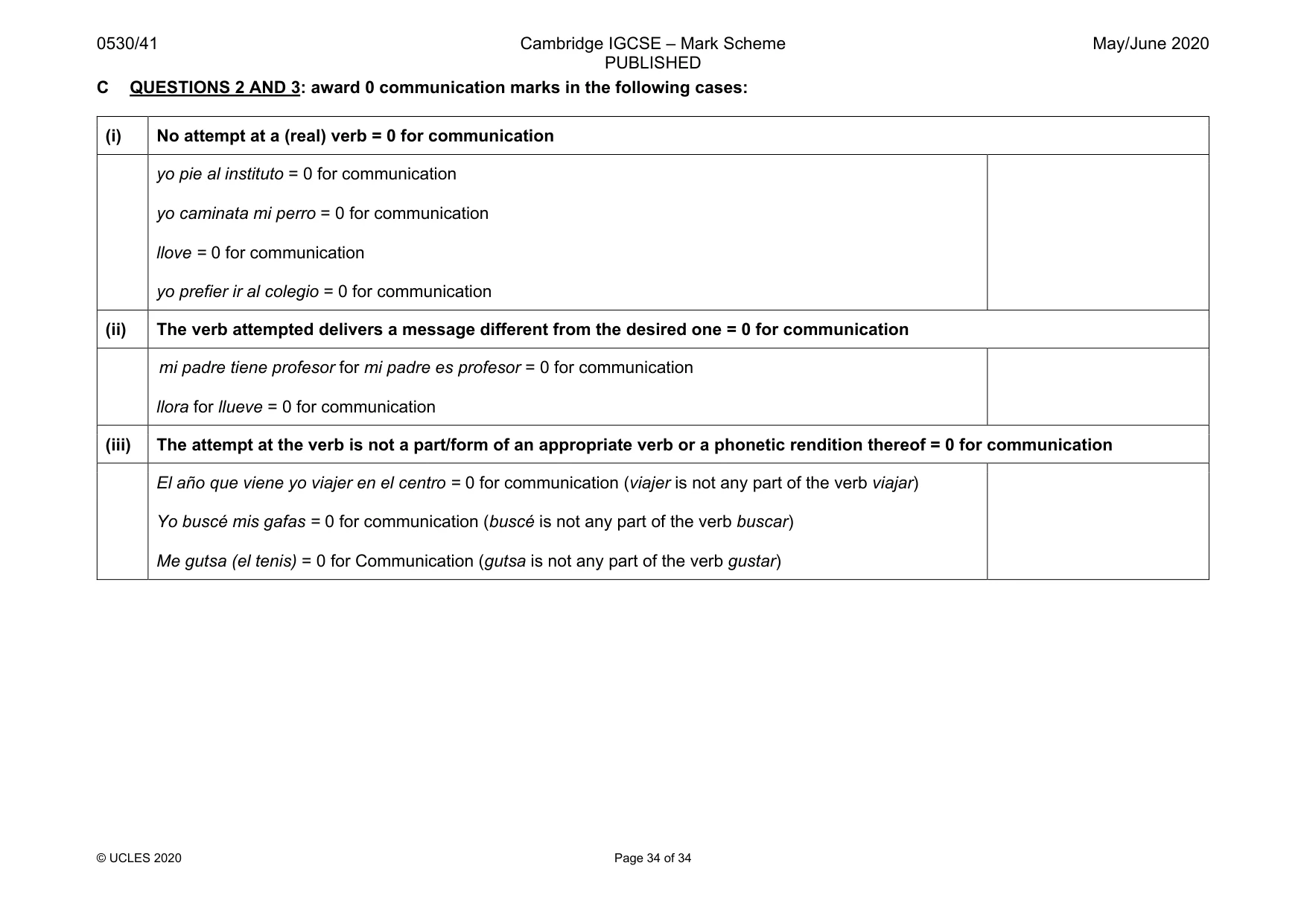 Mark scheme, page 34 of 34