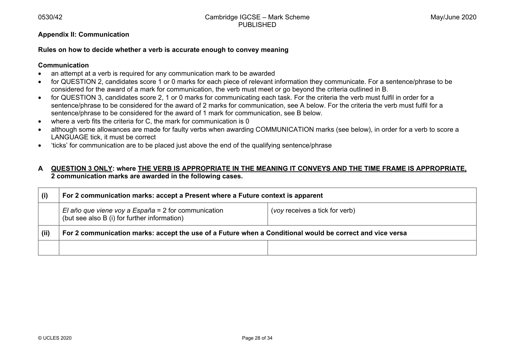 Mark scheme, page 28 of 34