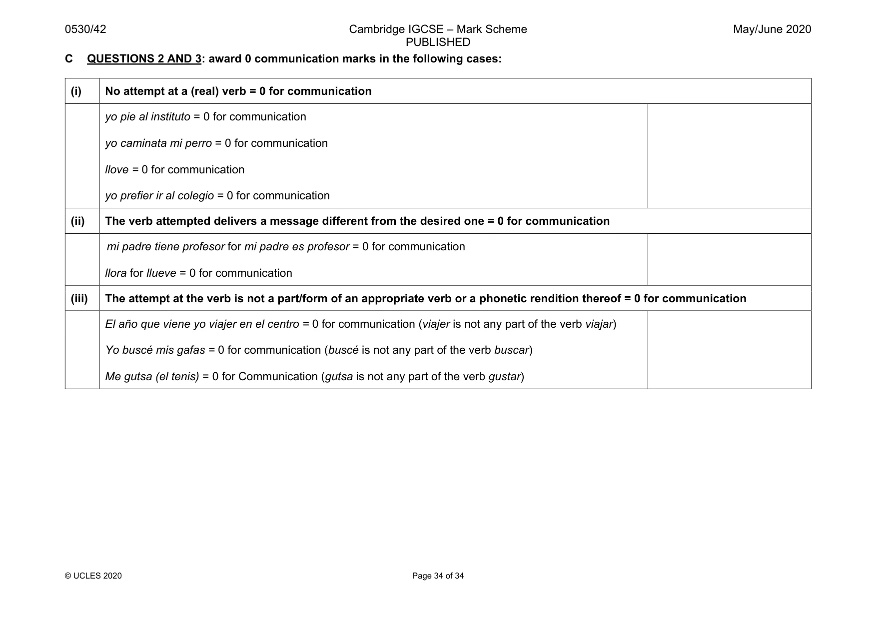 Mark scheme, page 34 of 34