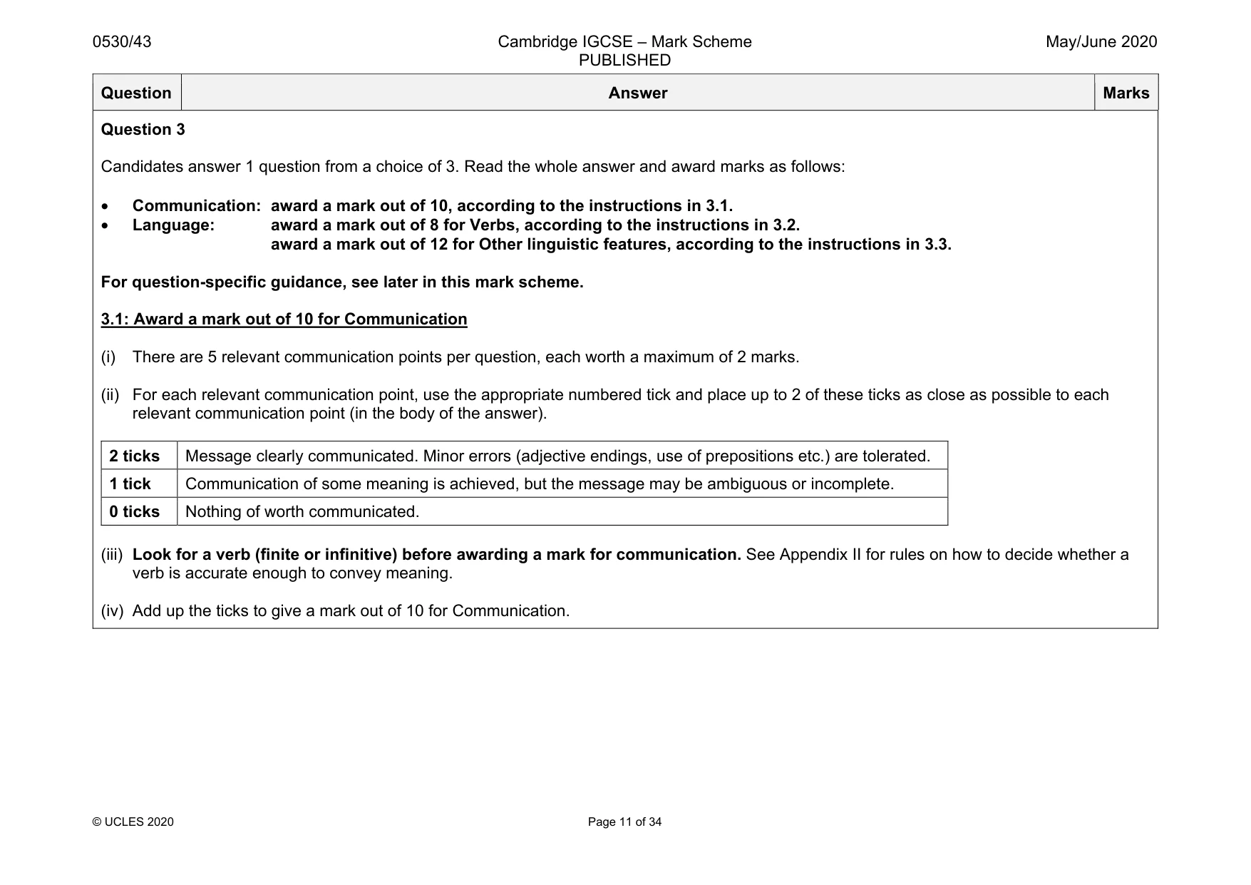 Mark scheme, page 11 of 34