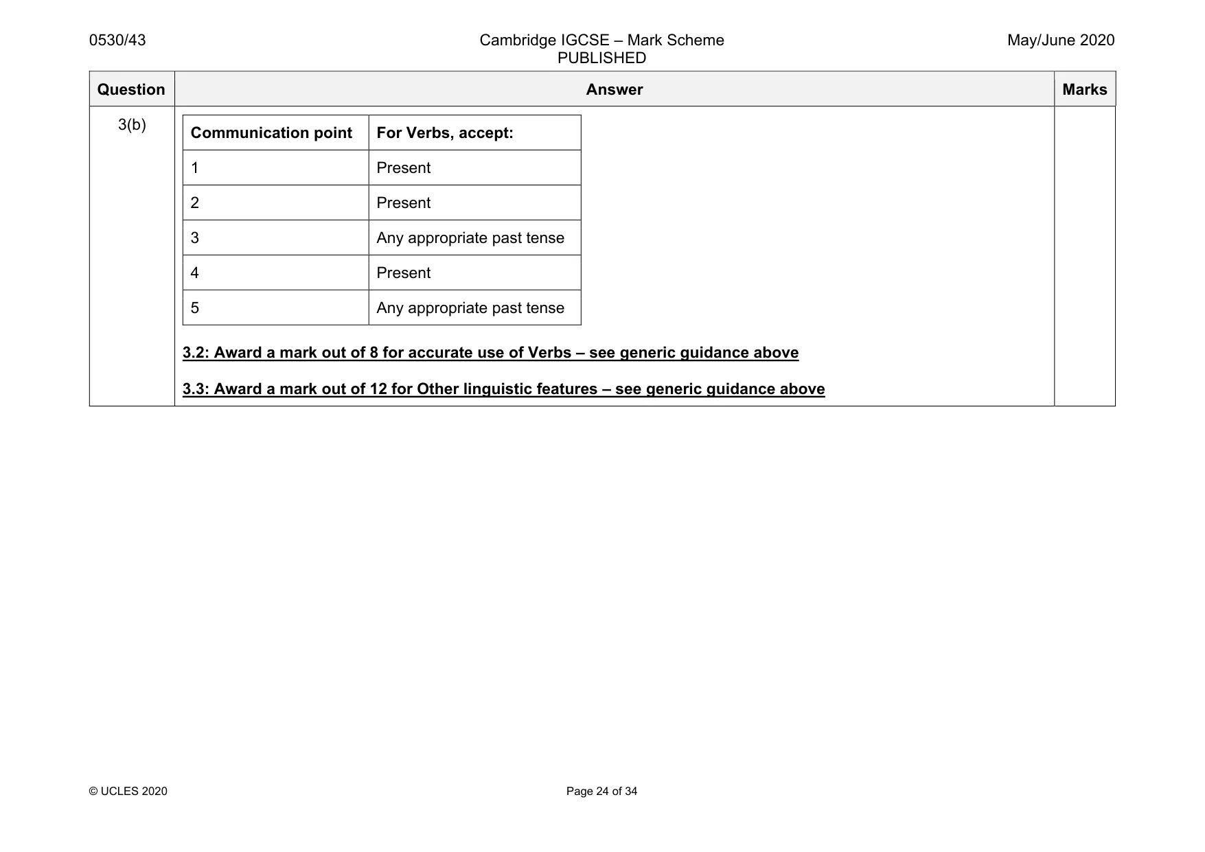Mark scheme, page 24 of 34
