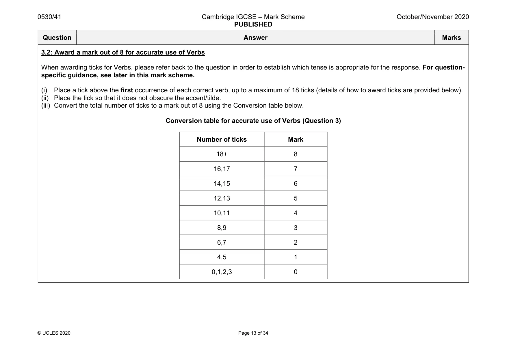 Mark scheme, page 13 of 34