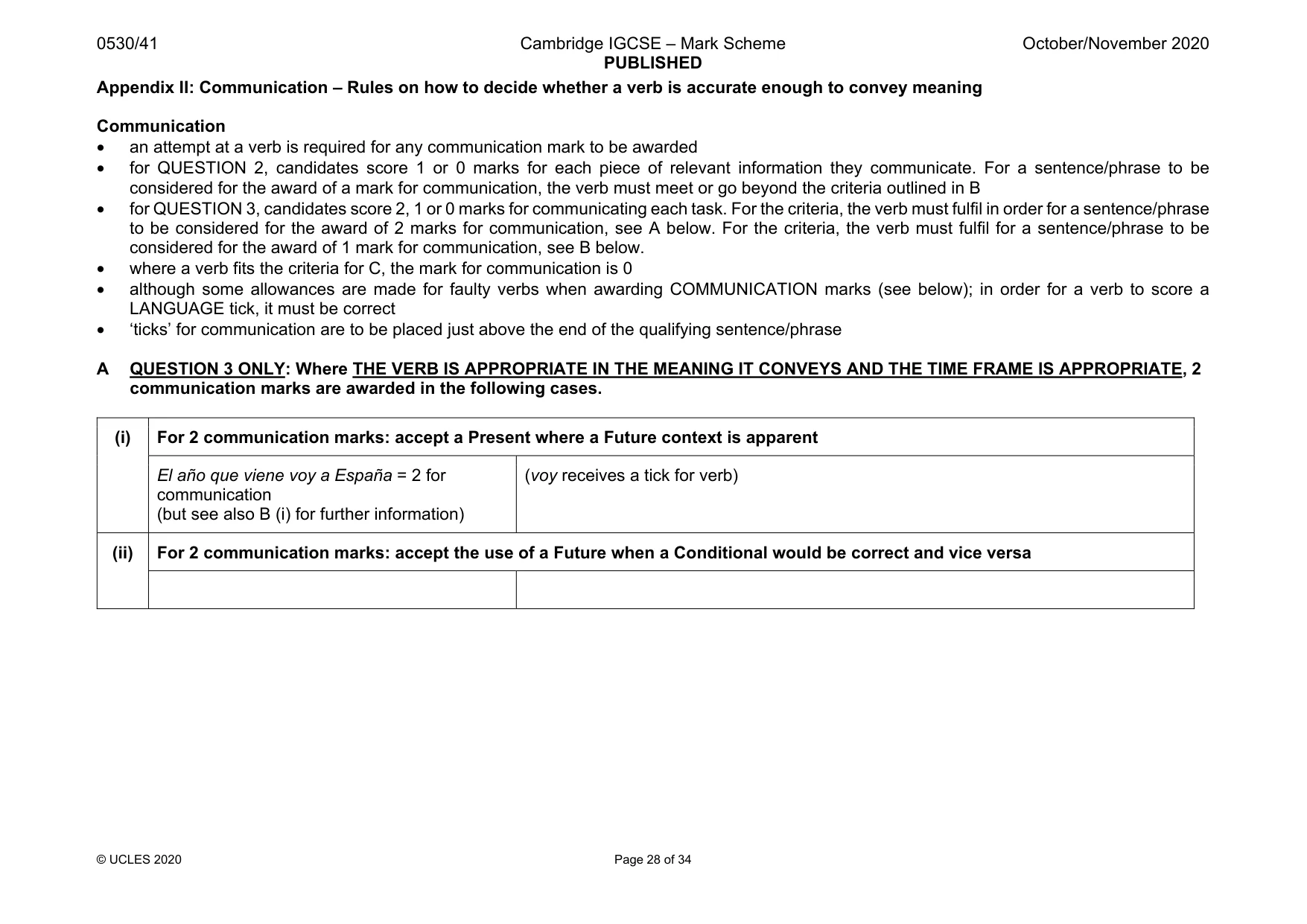 Mark scheme, page 28 of 34