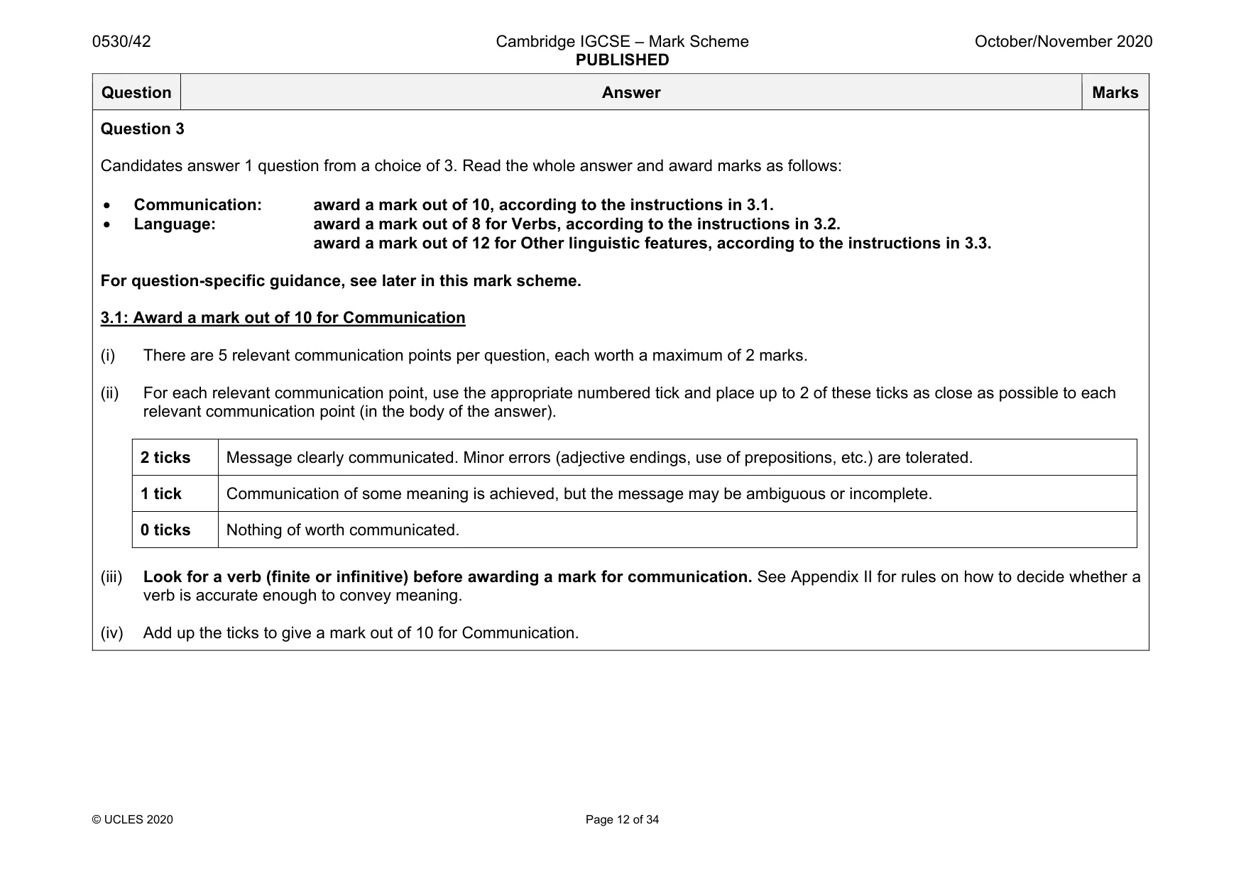Mark scheme, page 12 of 34