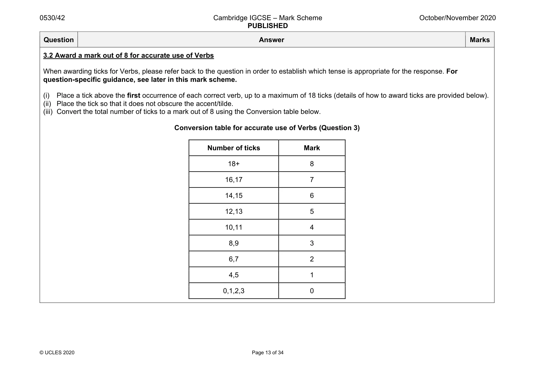 Mark scheme, page 13 of 34
