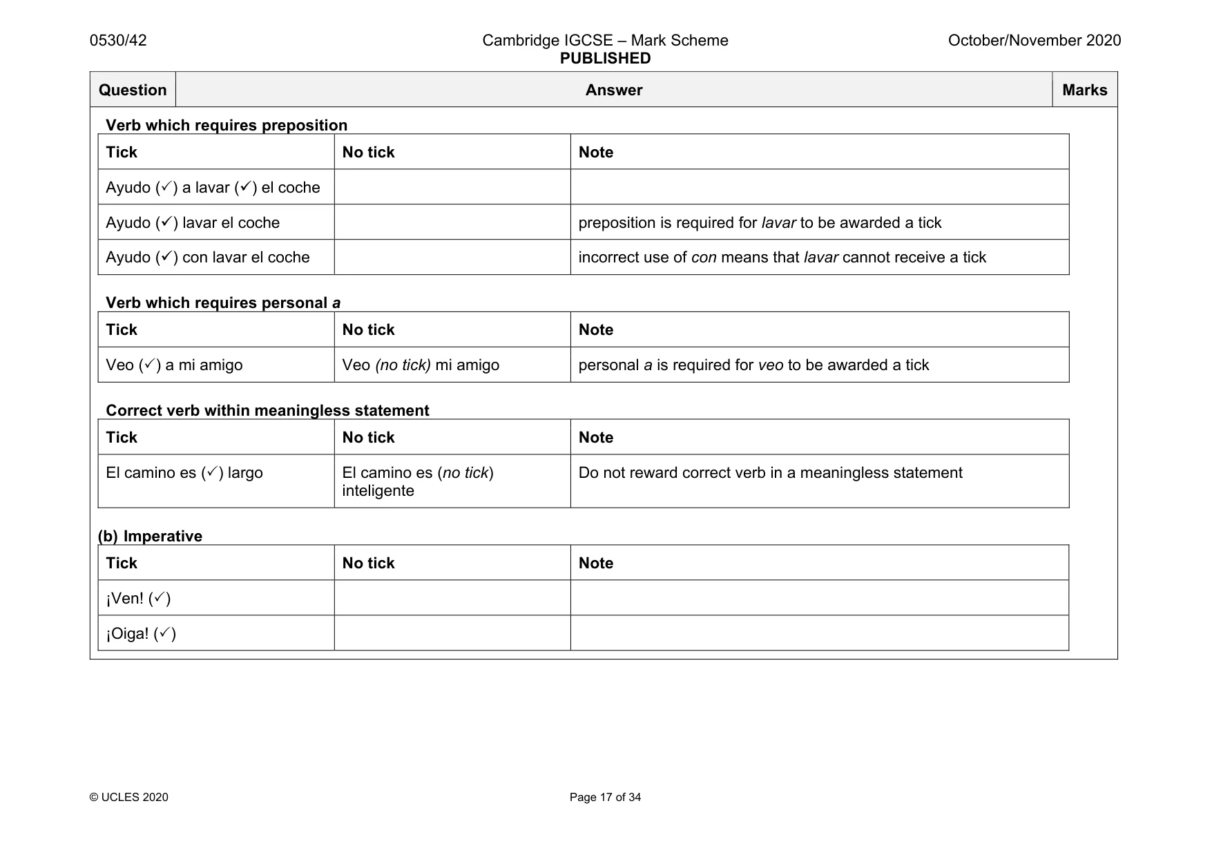 Mark scheme, page 17 of 34