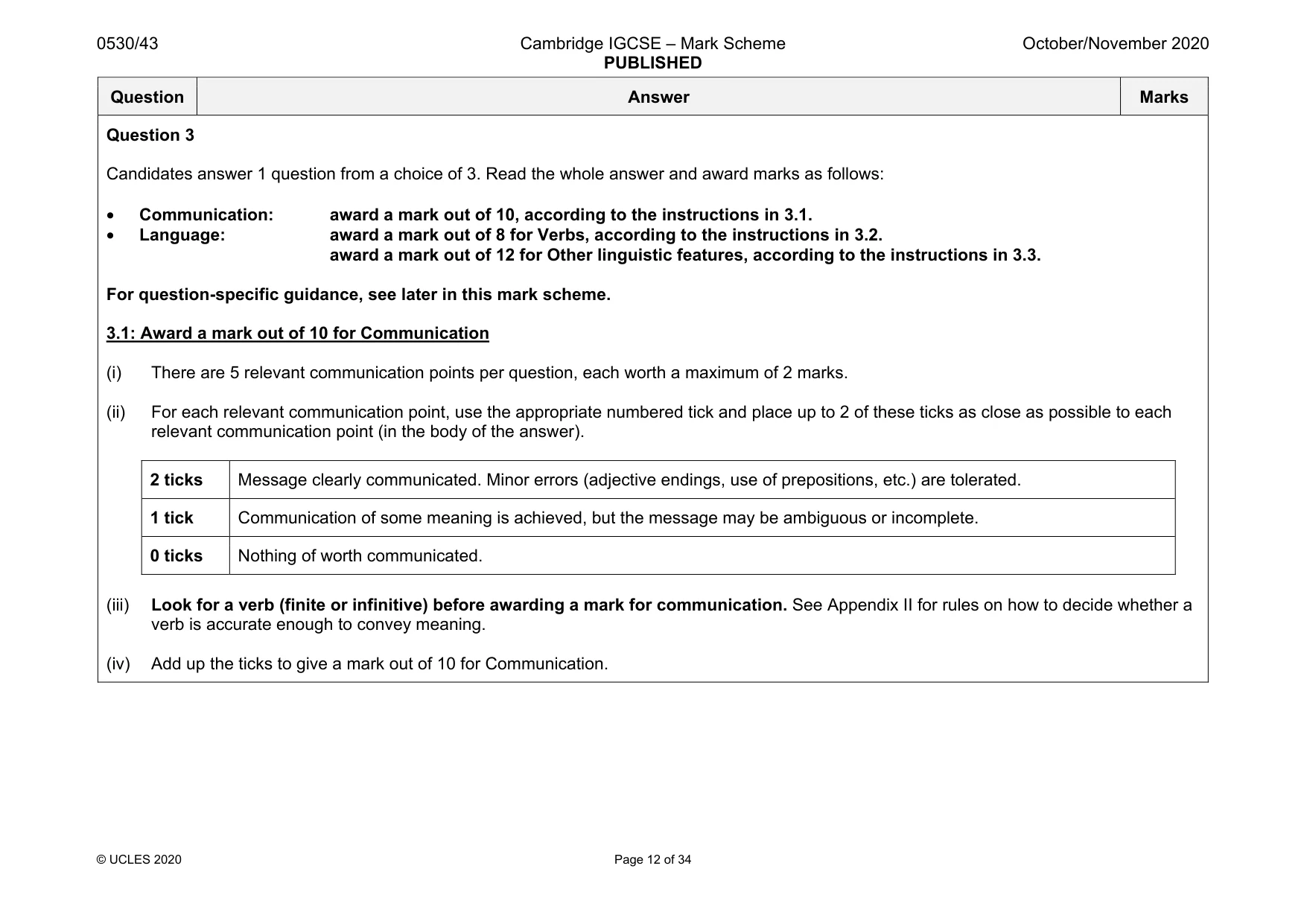 Mark scheme, page 12 of 34
