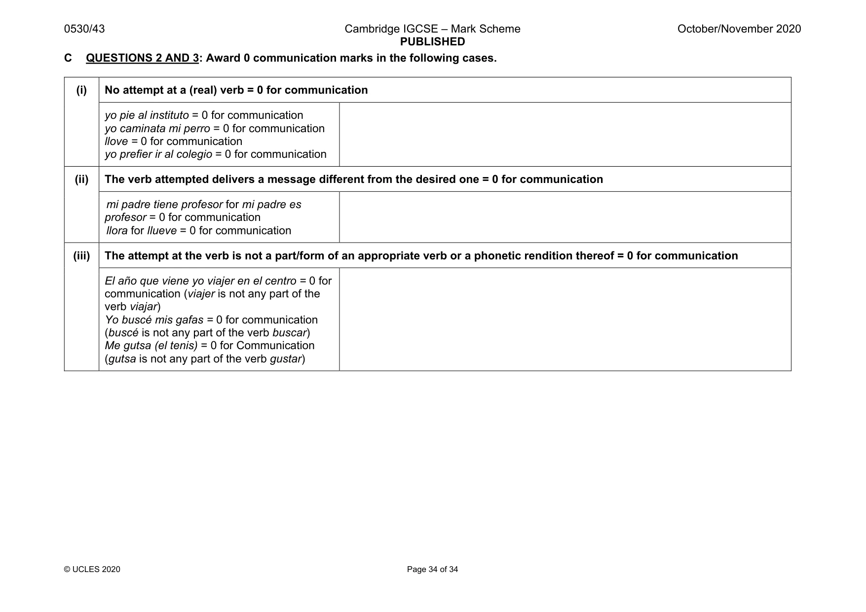 Mark scheme, page 34 of 34