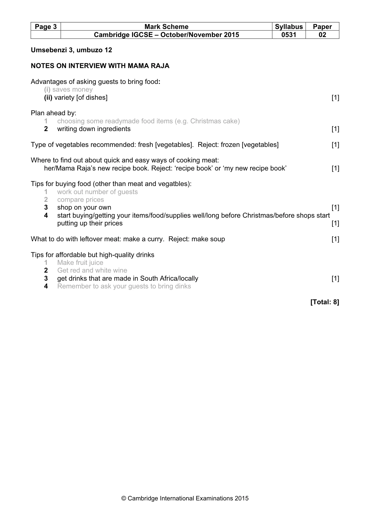 Mark scheme, page 3 of 15