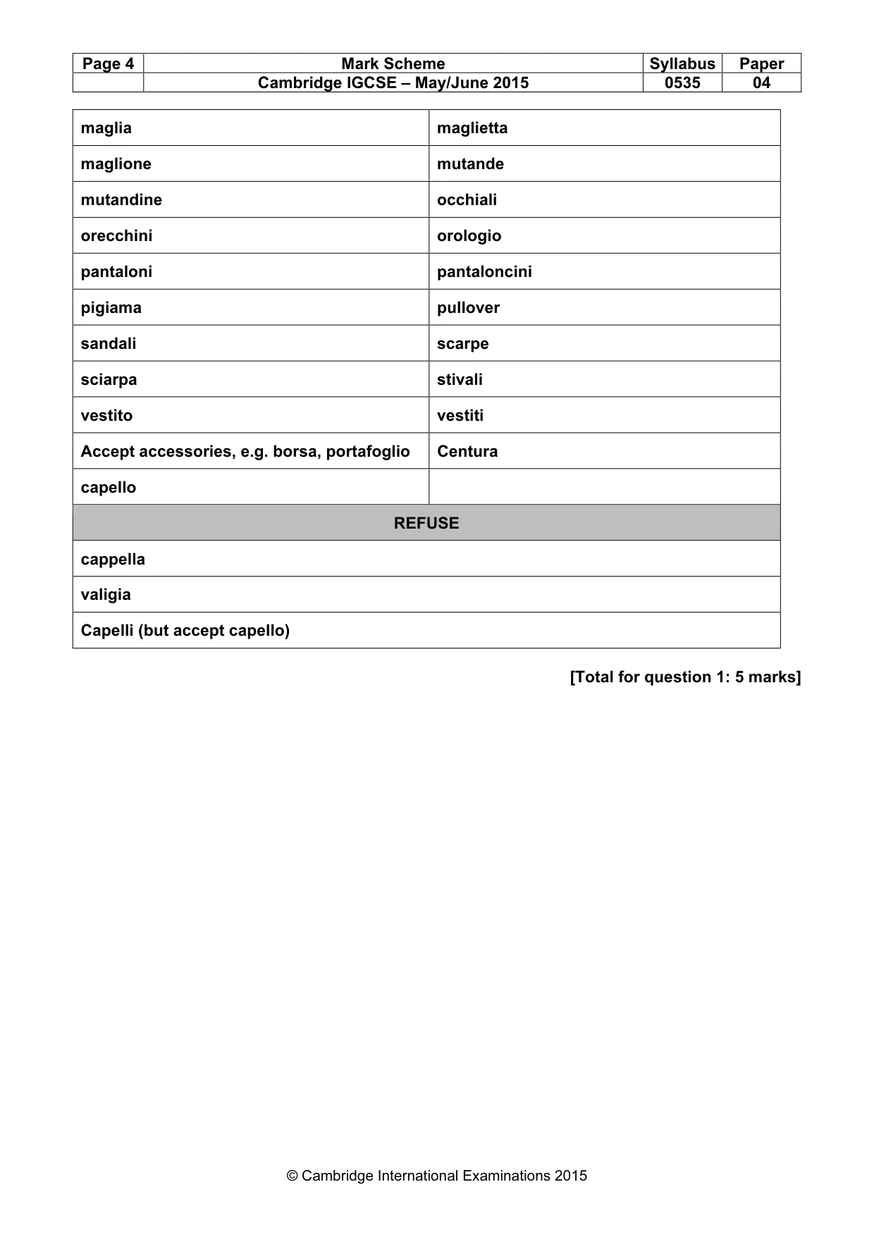 Mark scheme, page 4 of 18