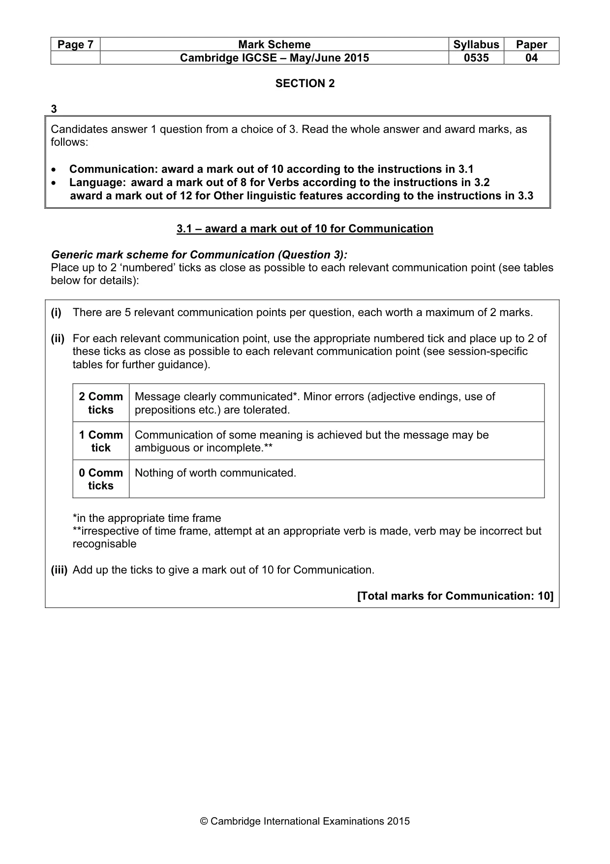 Mark scheme, page 7 of 18