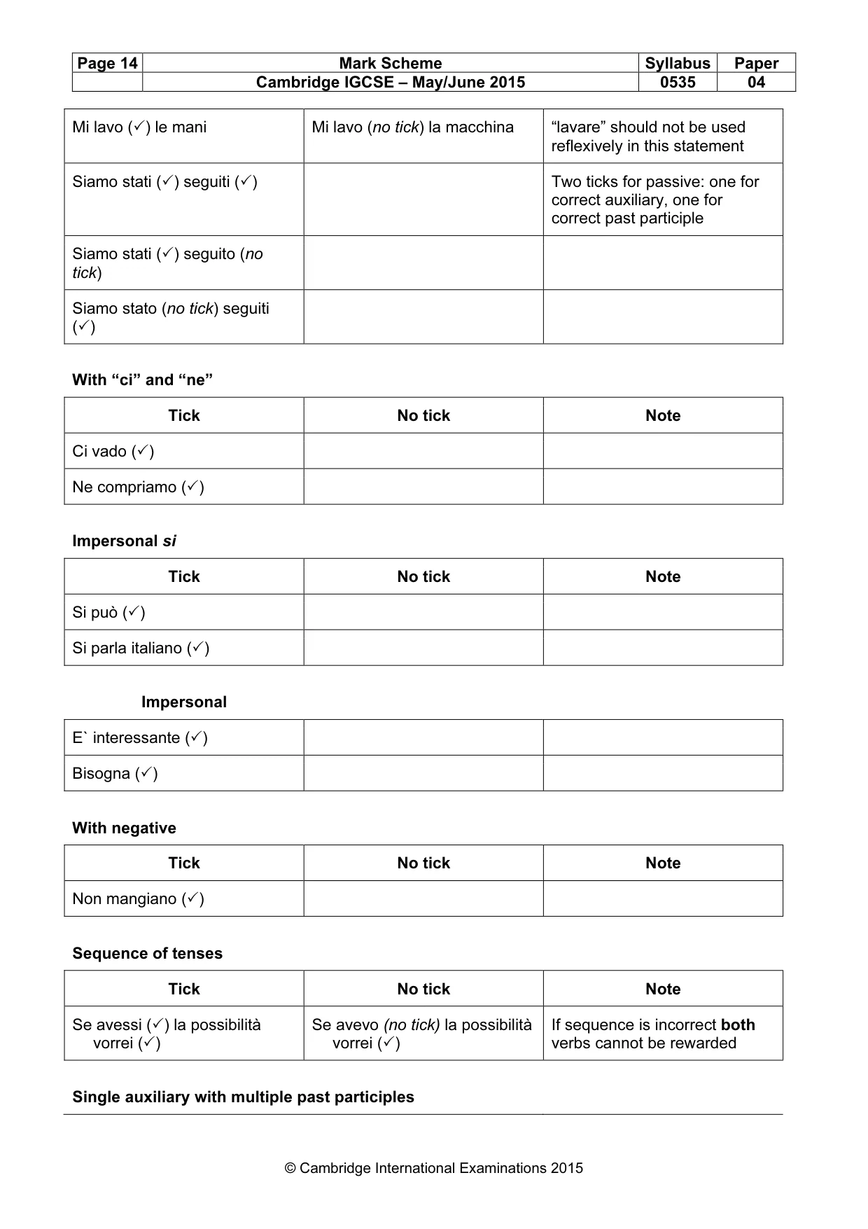 Mark scheme, page 14 of 18
