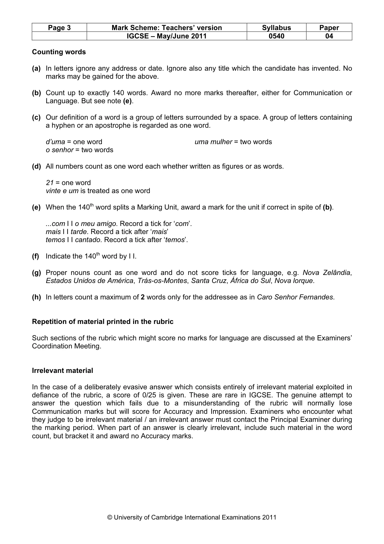 Mark scheme, page 3 of 13