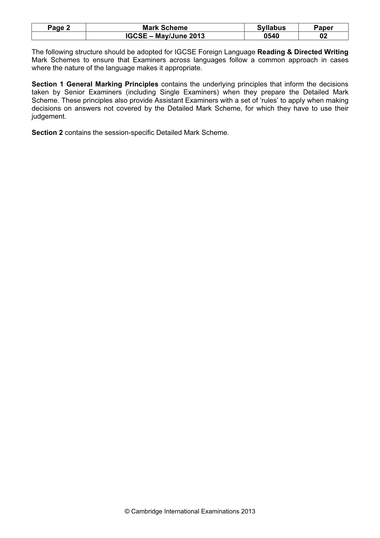 Mark scheme, page 2 of 11