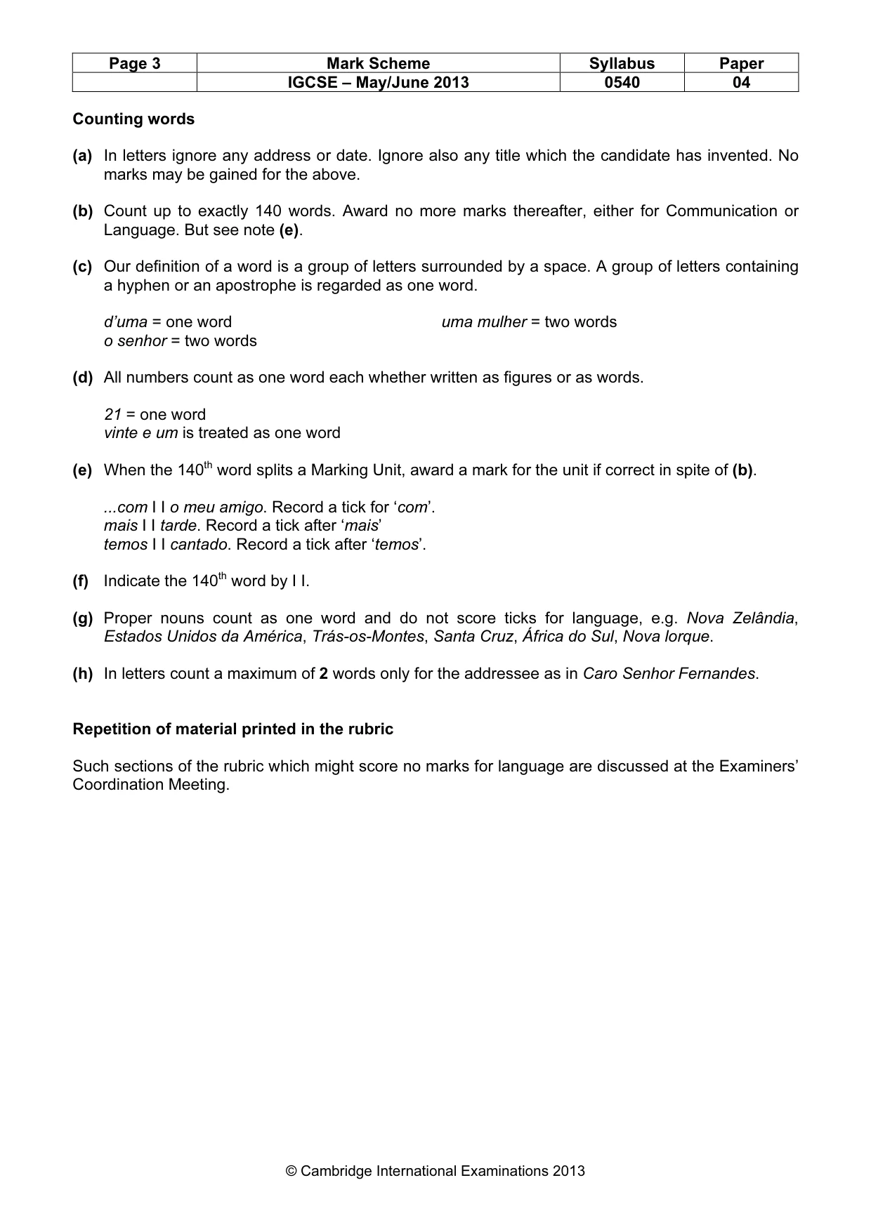 Mark scheme, page 3 of 13