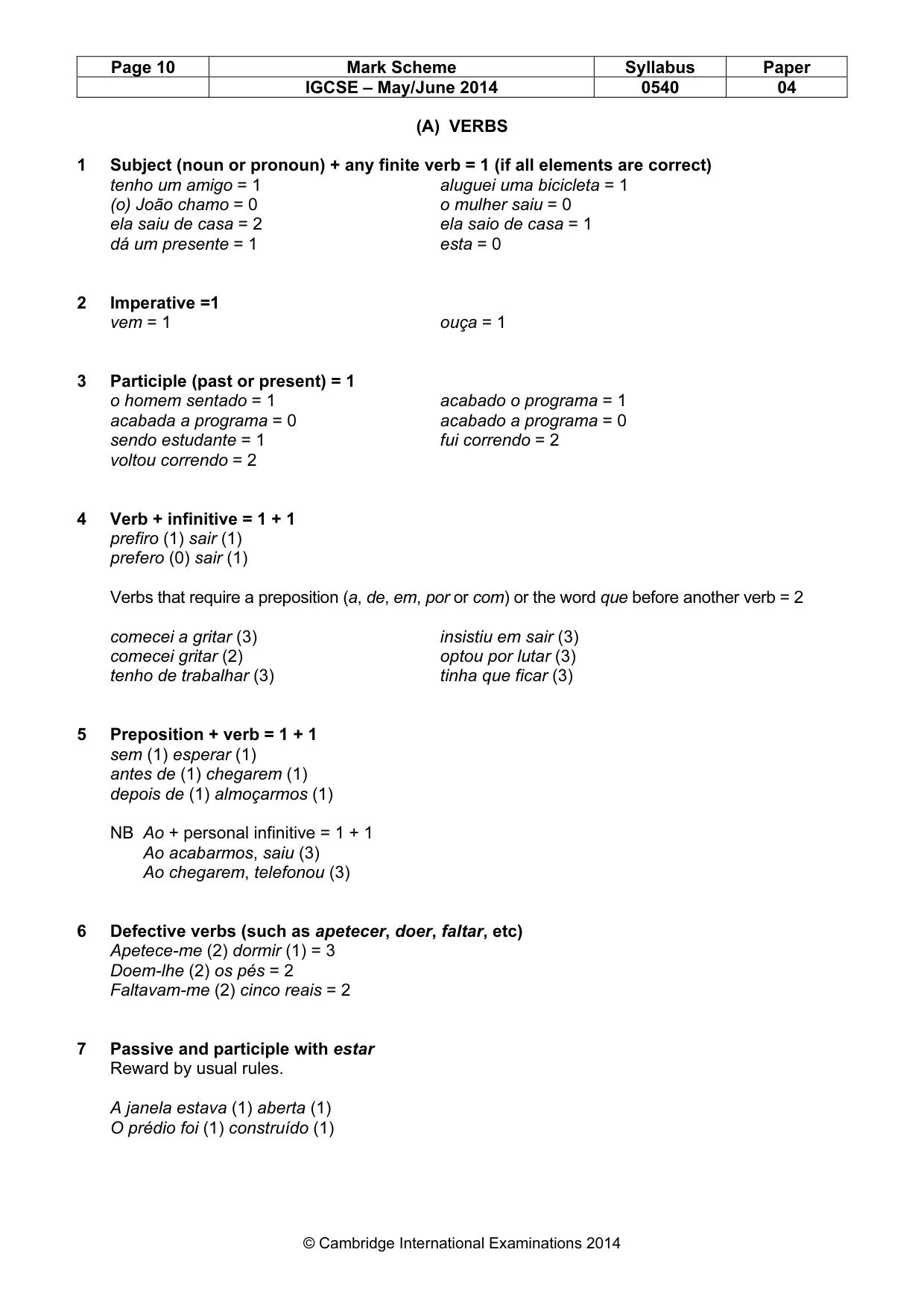 Mark scheme, page 10 of 16
