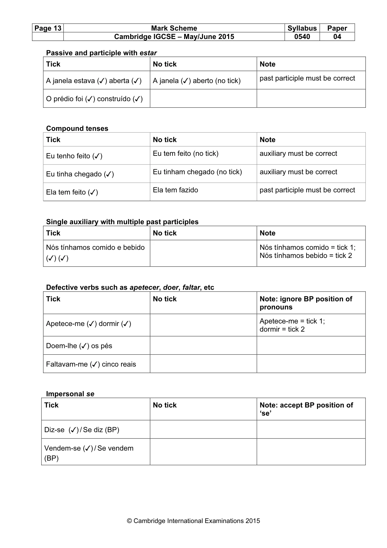 Mark scheme, page 13 of 18
