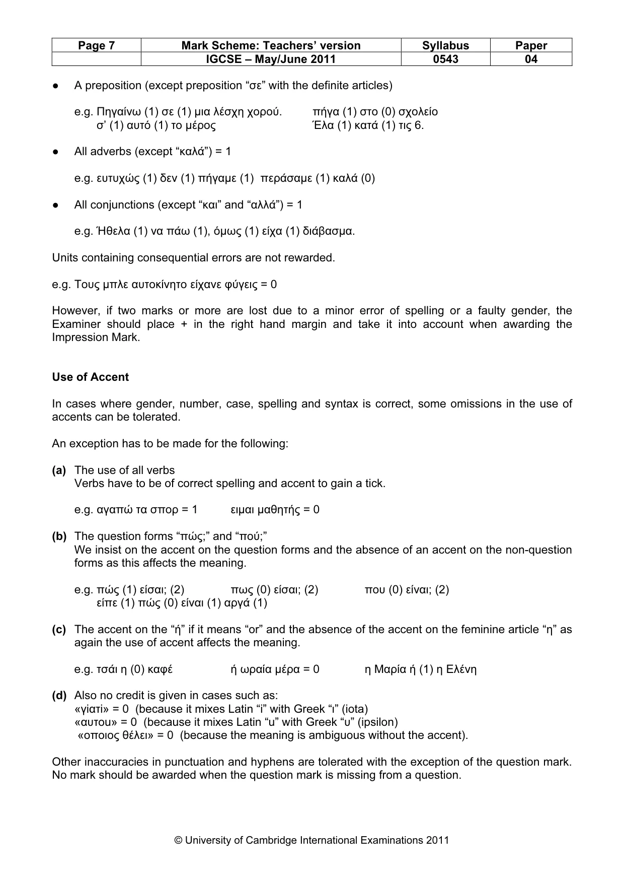 Mark scheme, page 7 of 19
